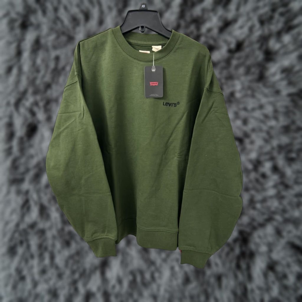 Levi's VINTAGE Levi's Crewneck Sweatshirt Mens Small Green Embroidered Logo Pullover L/S Size US S / EU 44-46 / 1 - 1 Thumbnail