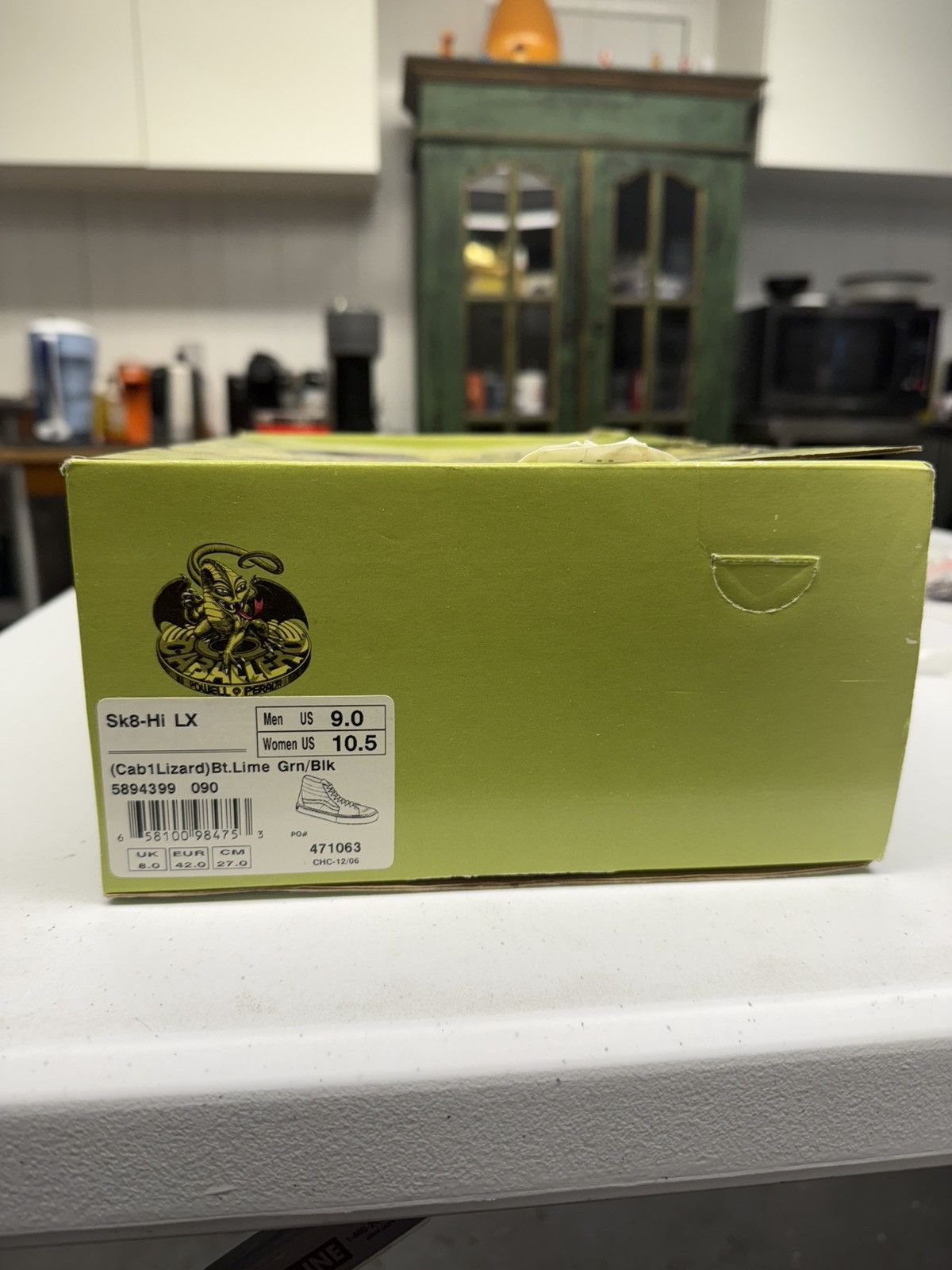 Vans Vans Steve Caballero Sk8-Hi X Cab1Lizard Lime Green/Black Size US 9 / EU 42 - 8 Thumbnail