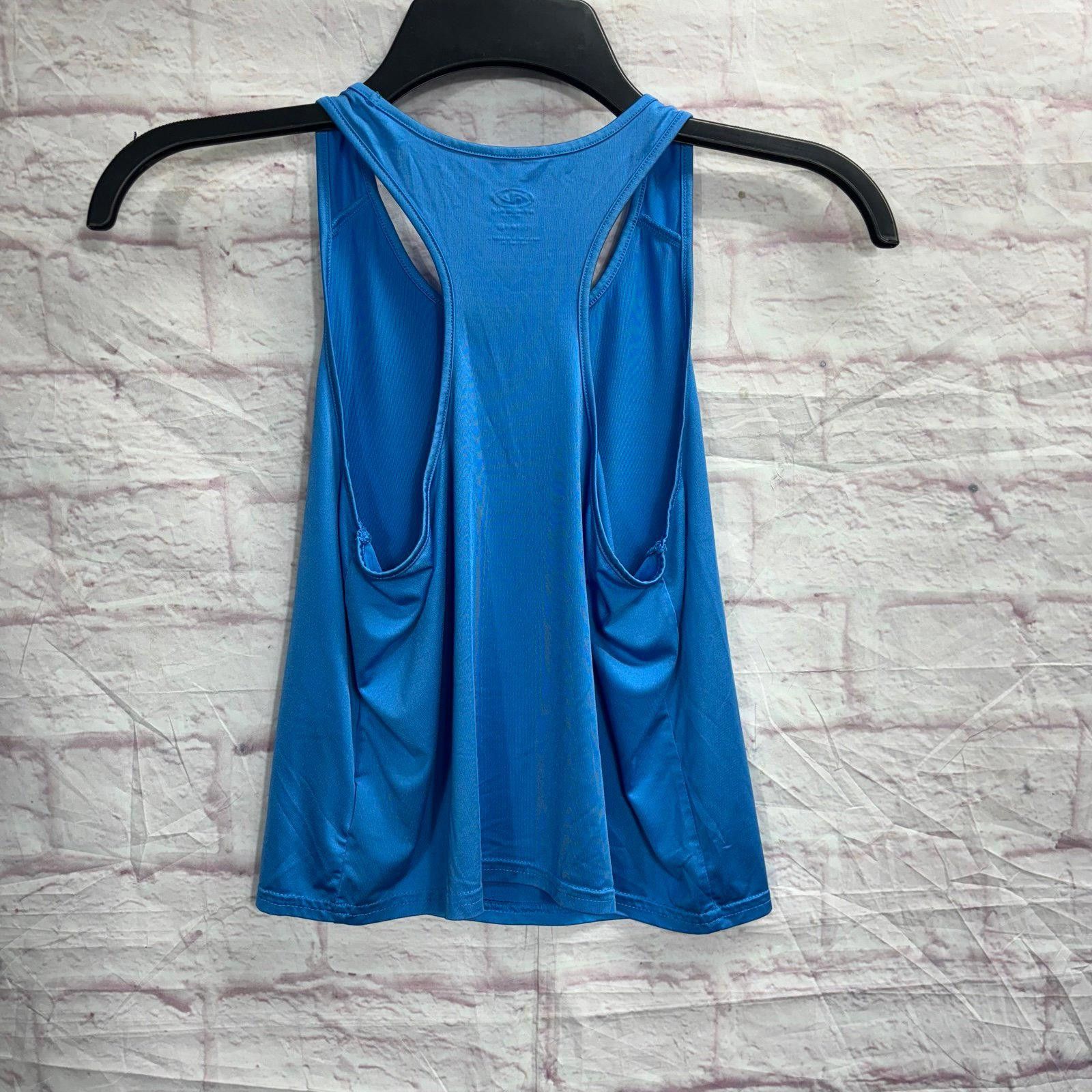 Athletic Works Athletic Works Girls Large (10/12) Blue Racerback Tank Top Size L / US 10 / IT 46 - 3 Thumbnail