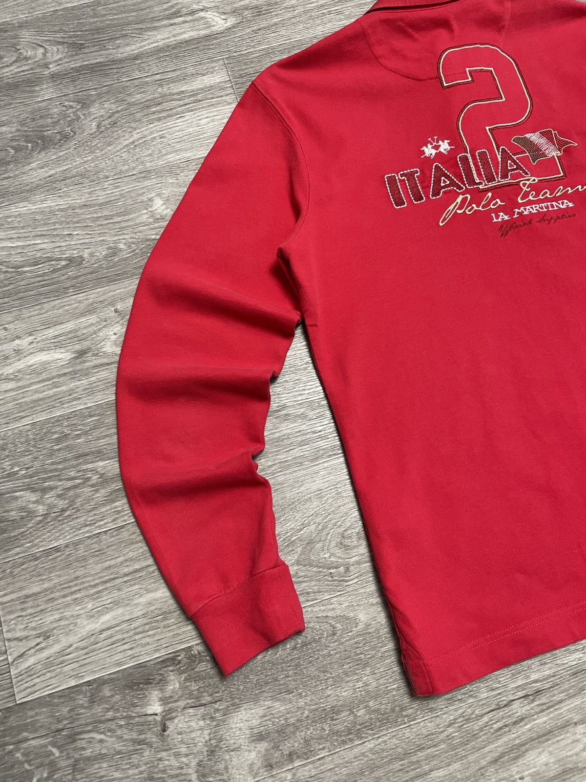 La Martina Vintage La Martina Italia Rugby Long Sleeve Polo Shirt Size US L / EU 52-54 / 3 - 17 Thumbnail