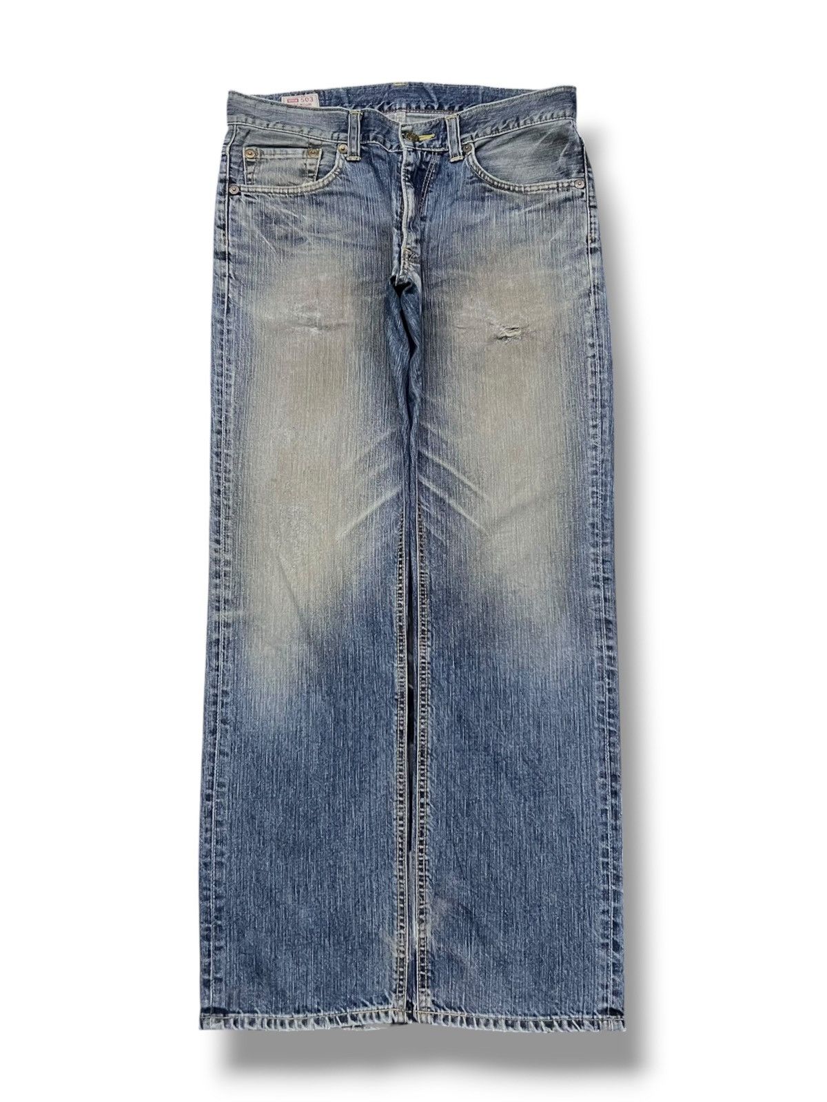 Edwin Vintage Edwin 503 Japan - Faded Rusty Wash, Distressed Jeans Size US 35 - 2 Thumbnail