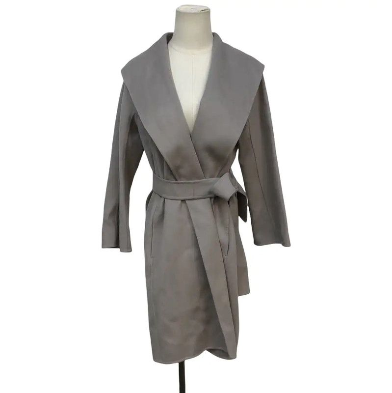Max Mara MaxMara Gray Cashmere Women's Coat 0089 Size S / US 4 / IT 40 - 1 Thumbnail