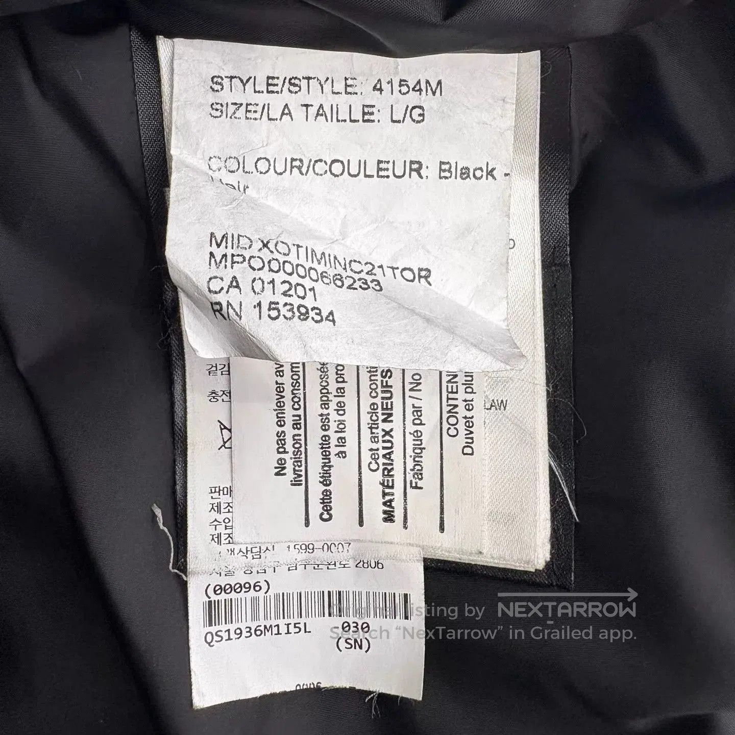 Canada Goose Black Puffer Vest - Size L. Size US L / EU 52-54 / 3 - 6 Thumbnail