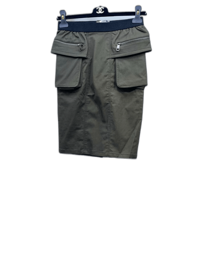 Burberry Burberry Green Work Skirt with Pockets Size 22" - 1 Thumbnail