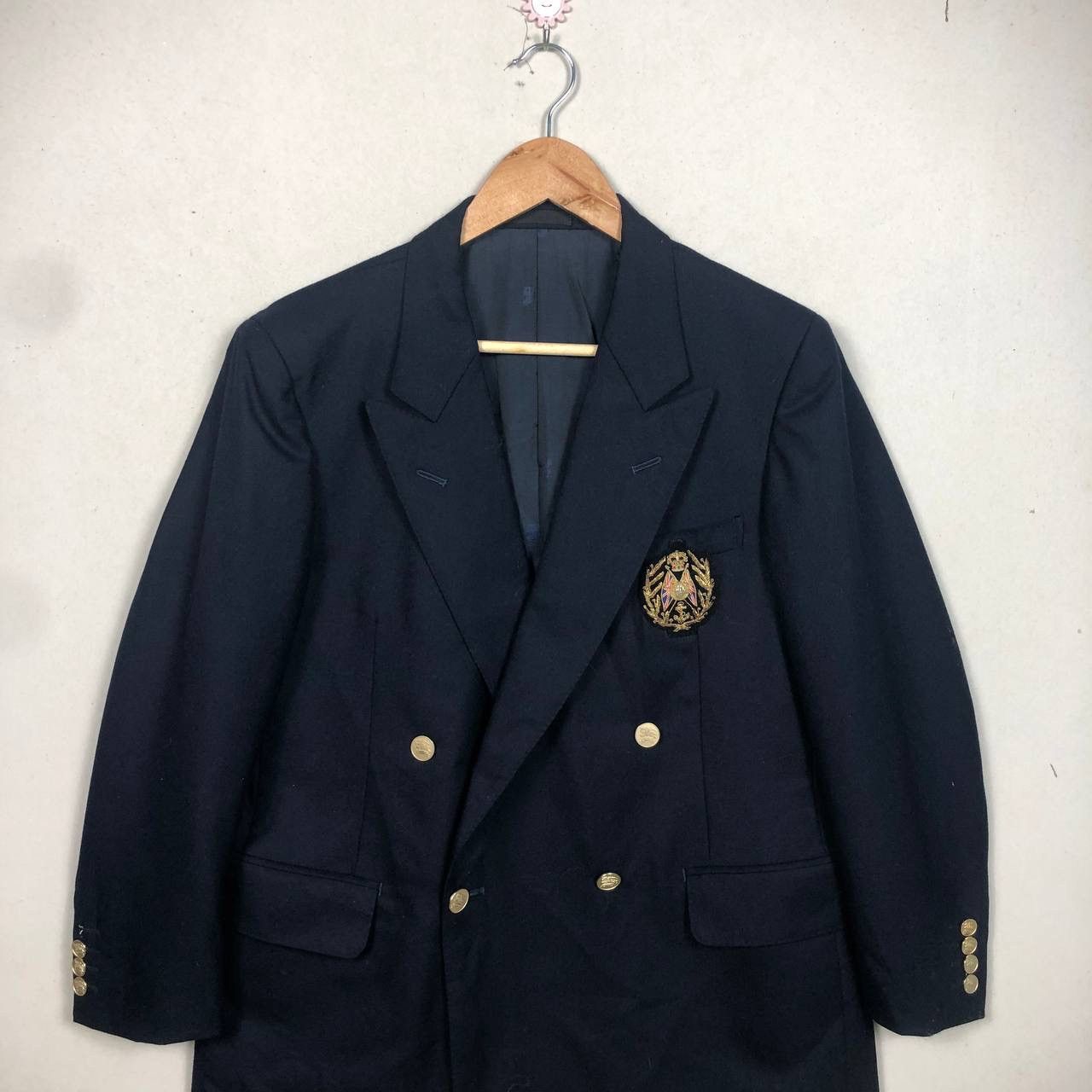 Burberry Luxury Burberry Navy Blue Coat Jacket Tuxedo Blazer Suits Size US M / EU 48-50 / 2 - 3 Thumbnail