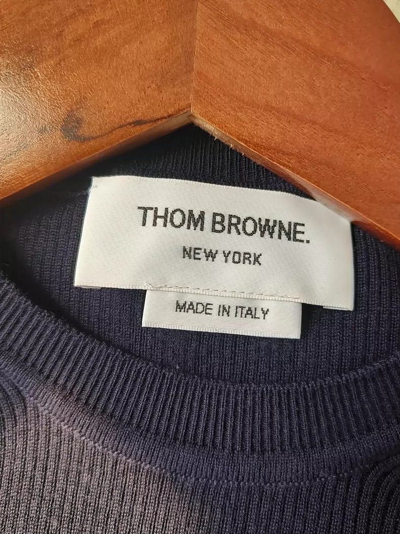 Thom Browne Thom Browne Knitted sweater in wool Size US L / EU 52-54 / 3 - 3 Thumbnail