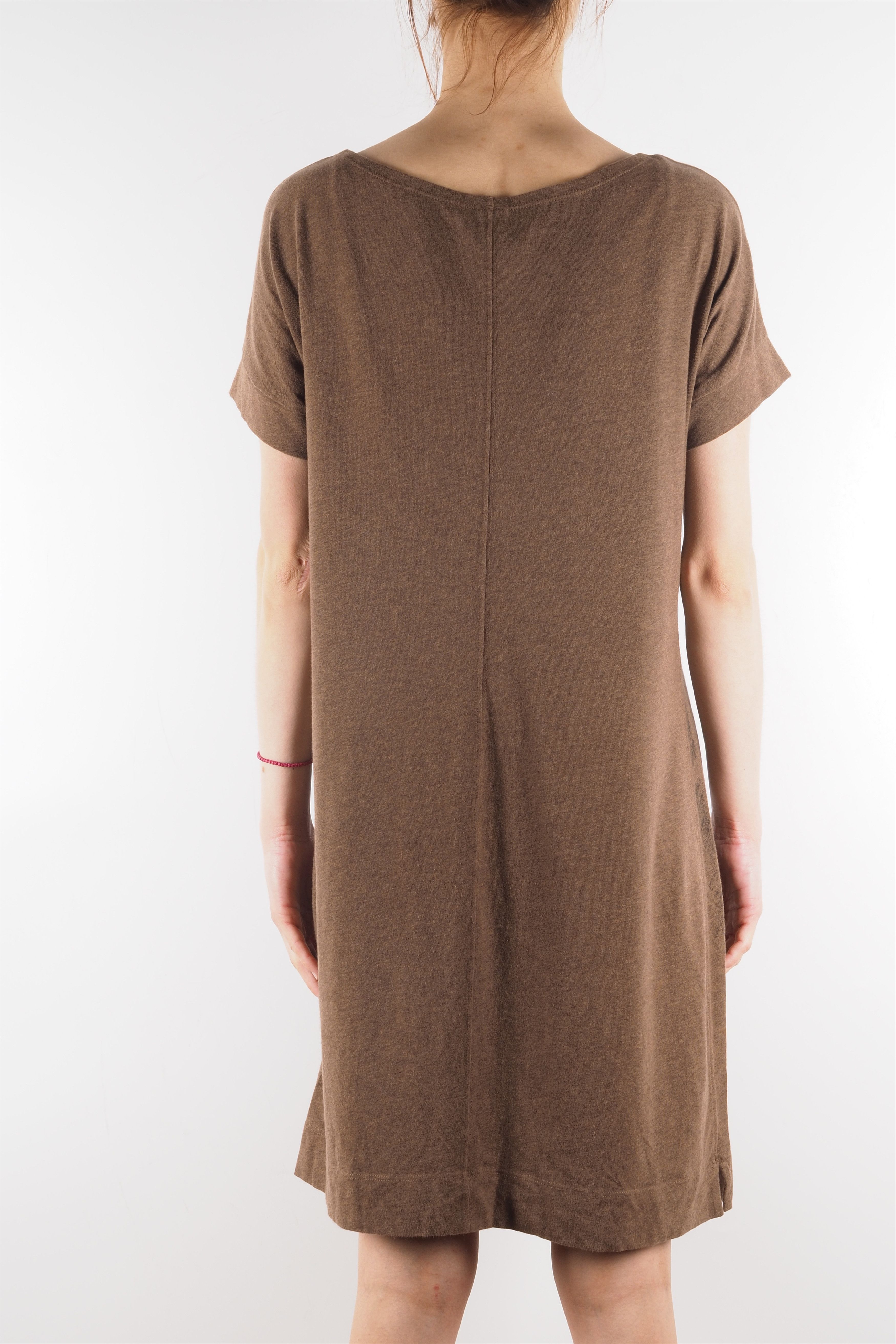 Other Peruvian Connection Brown Cotton Knee Length Dress Size M / US 6-8 / IT 42-44 - 5 Thumbnail