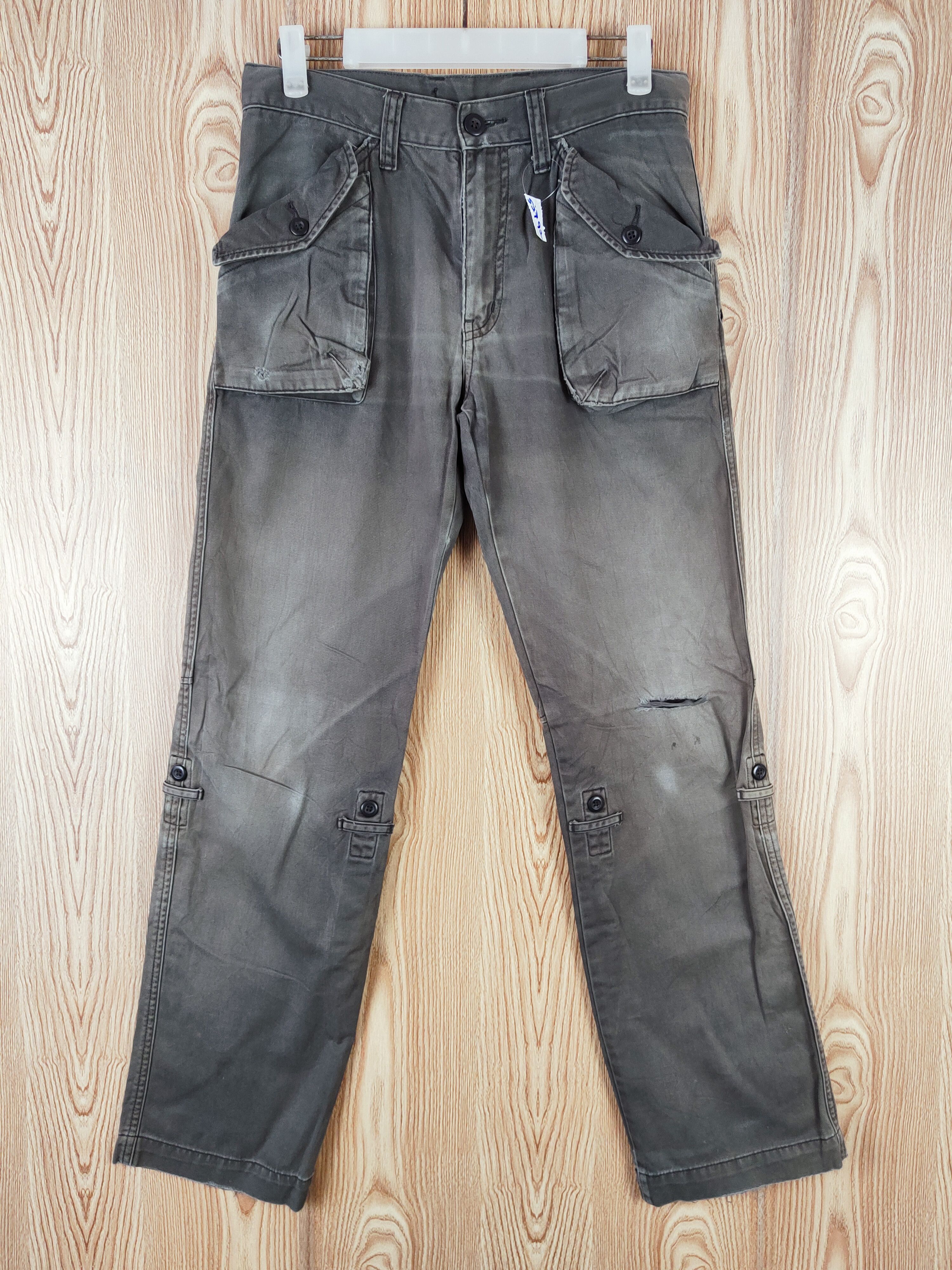 Japanese Brand DL Uniqlo Dark Brown Faded Multipocket Casual Pants #S2792 Size US 30 / EU 46 - 1 Thumbnail