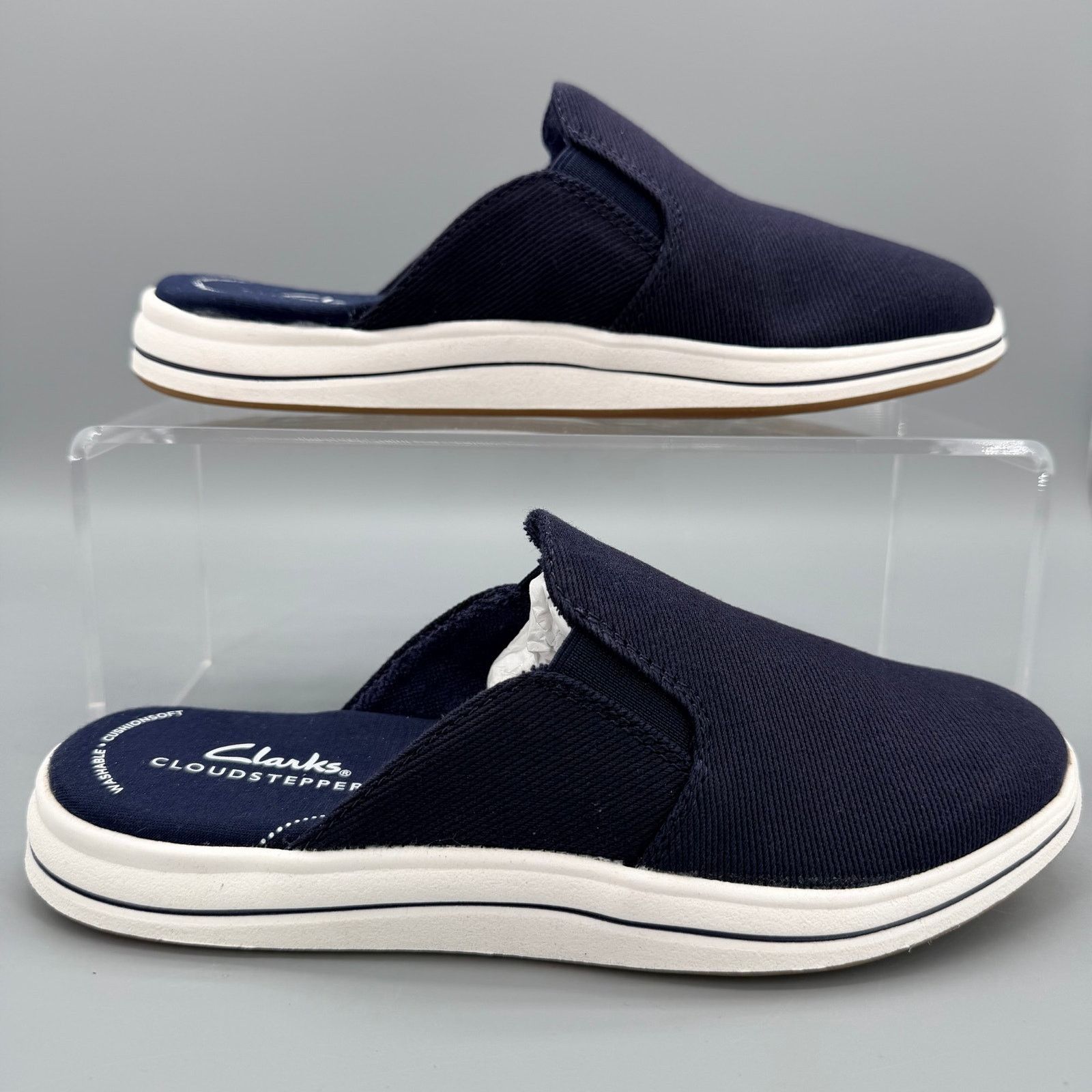 Clarks NEW Clarks Women's Breeze Shore Mule Navy Size 5 Size US 5 / IT 35 - 1 Thumbnail