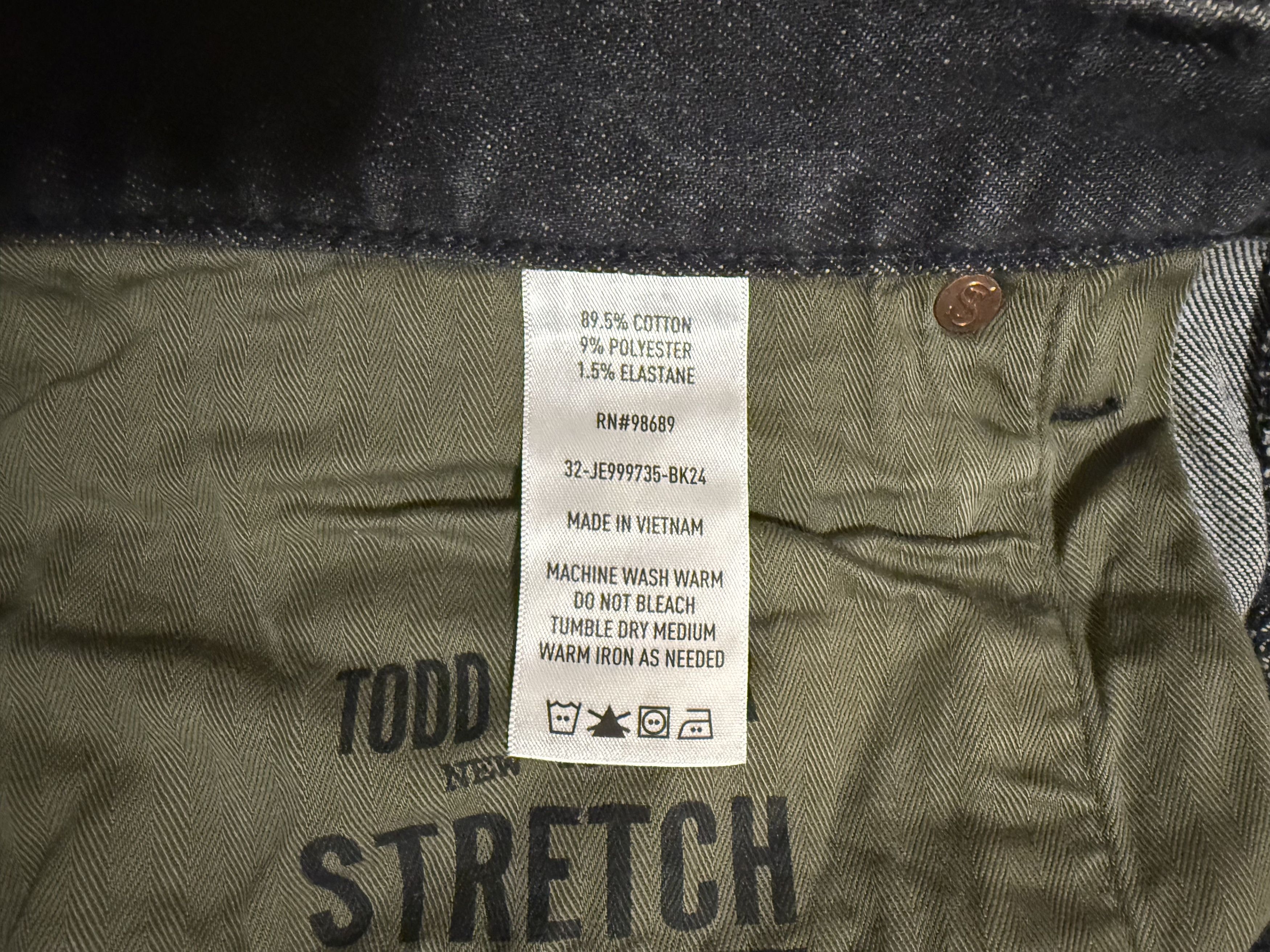 Todd Snyder Todd Snyder Slim Stretch Black Jeans Size US 38 / EU 54 - 4 Thumbnail
