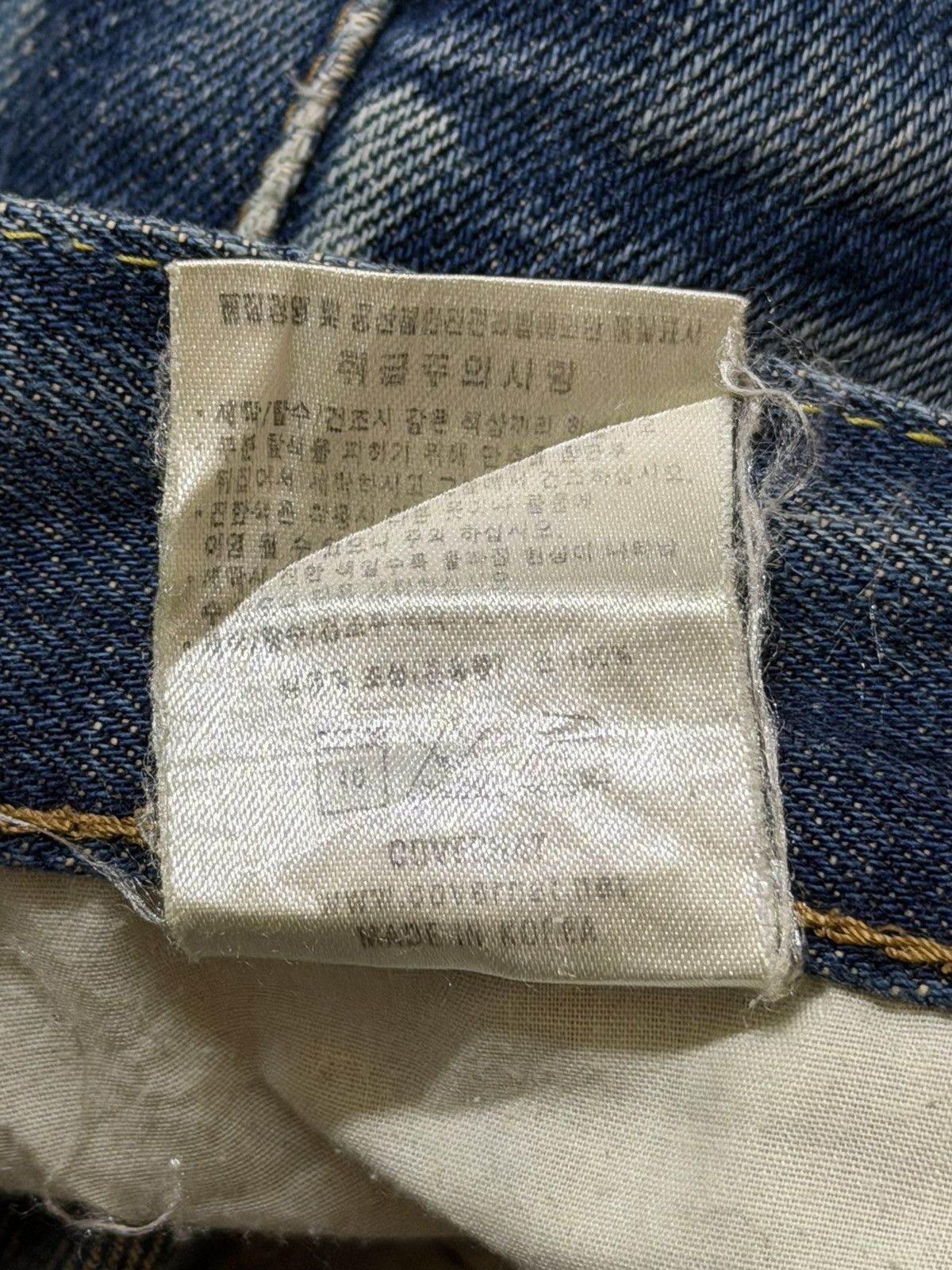Vintage Covernat Selvedge Faded Wash Clawmark Whisker Loose