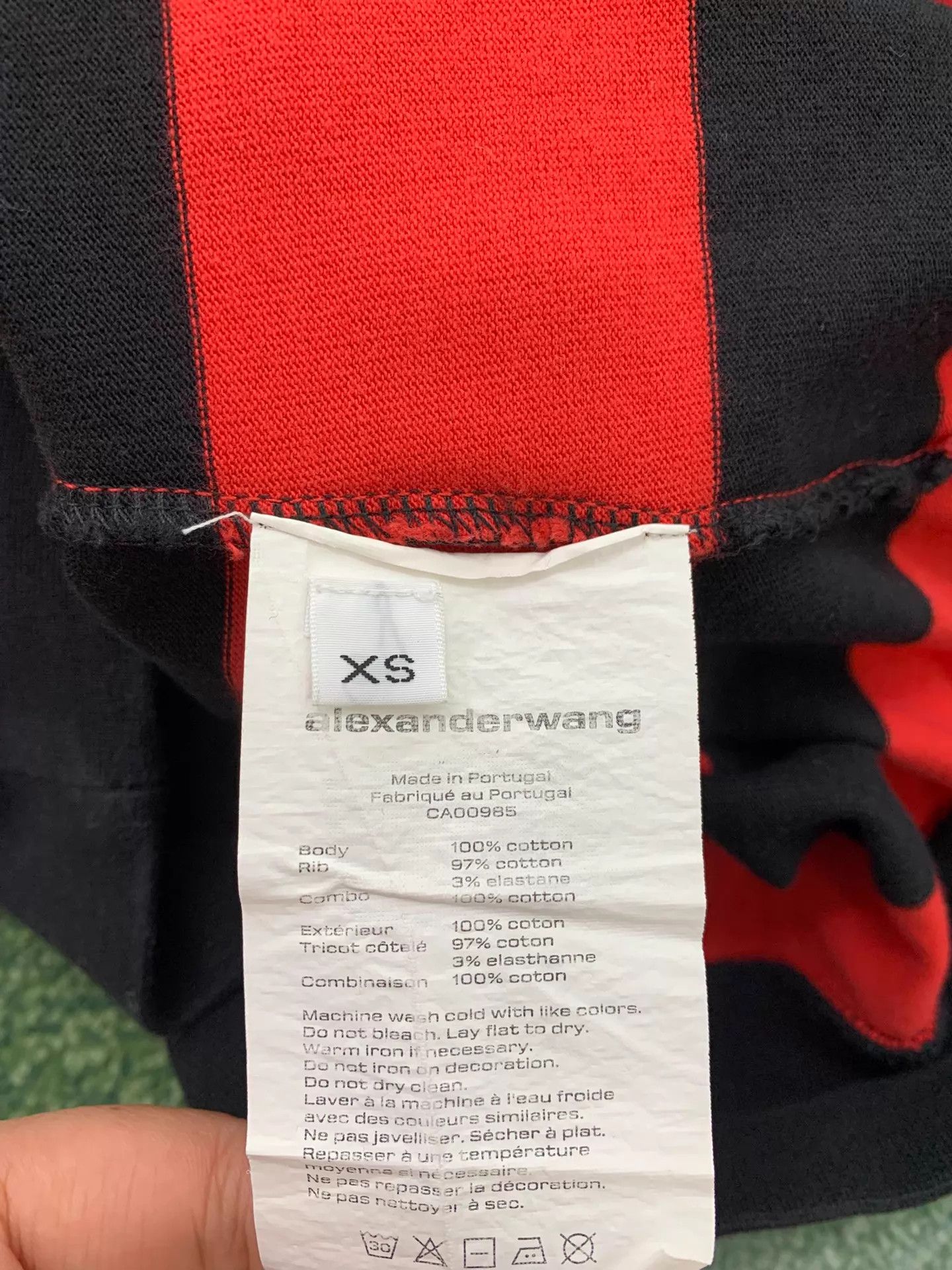 Alexander Wang Alexander Wang Women's Red & Black Striped Top XS New Size XS / US 0-2 / IT 36-38 - 5 Thumbnail