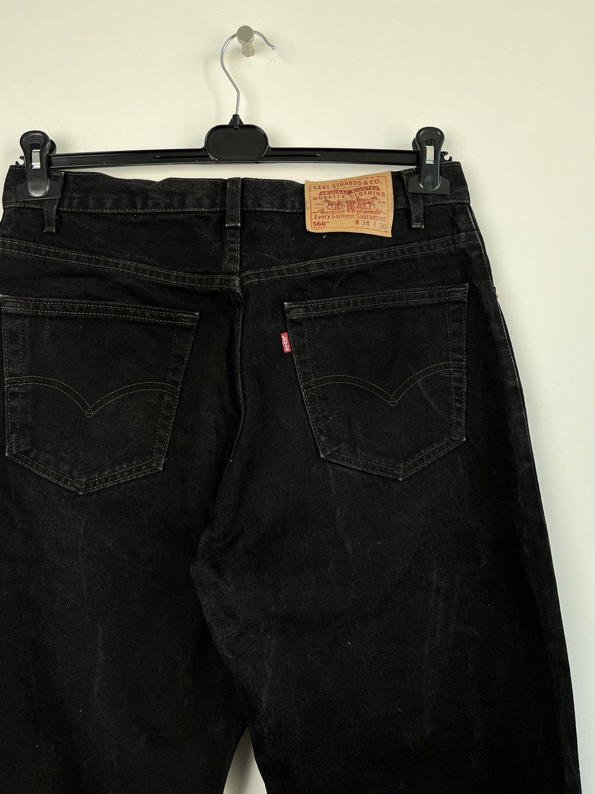 Levi's Vintage Clothing Vintage Levis 560 Loose Fit Black USA Jeans Size US 34 / EU 50 - 3 Thumbnail
