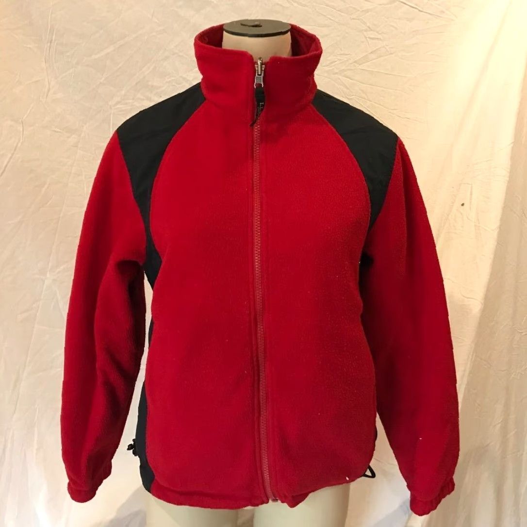 Vintage VINTAGE LL Bean Womens Reversible Light Jacket Parka Red Black Fleece Size S Size S / US 4 / IT 40 - 2 Thumbnail