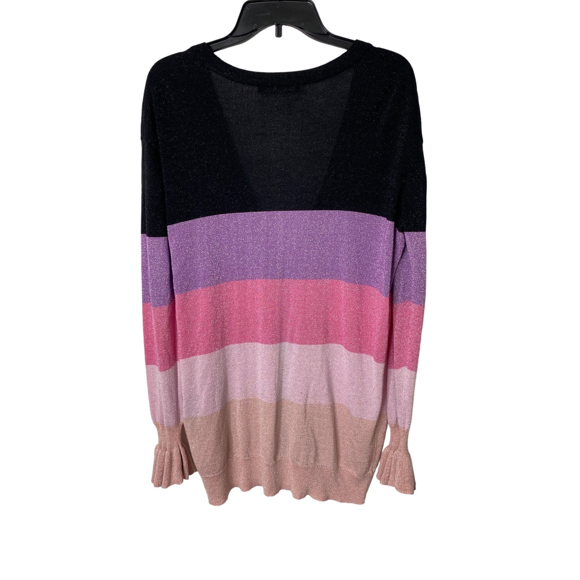 Other V BY VERY WOMEN'S BOLD AND COLOFRUL METALLIC STRIPE CARDIGAN Size M / US 6-8 / IT 42-44 - 2 Thumbnail