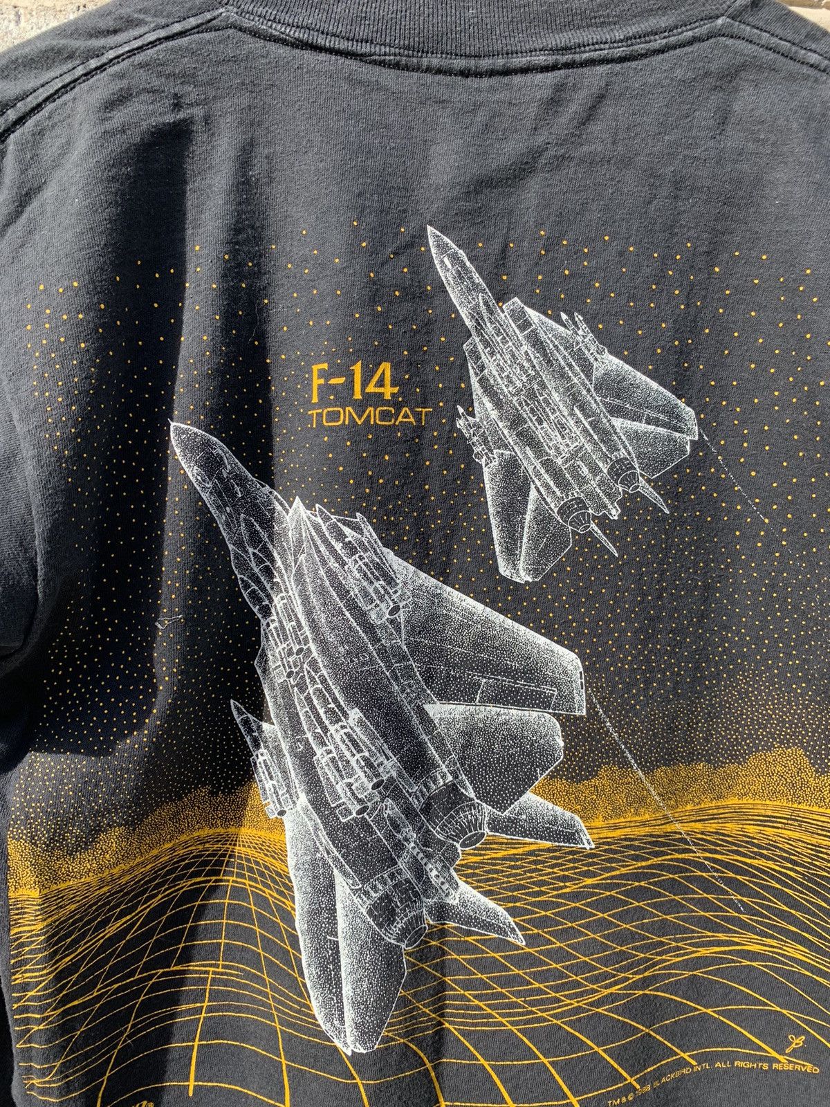 Band Tees × Blackbird × Vintage Vintage Blackbird F-14 Fighting Falcon T Shirt Size US M / EU 48-50 / 2 - 10 Thumbnail