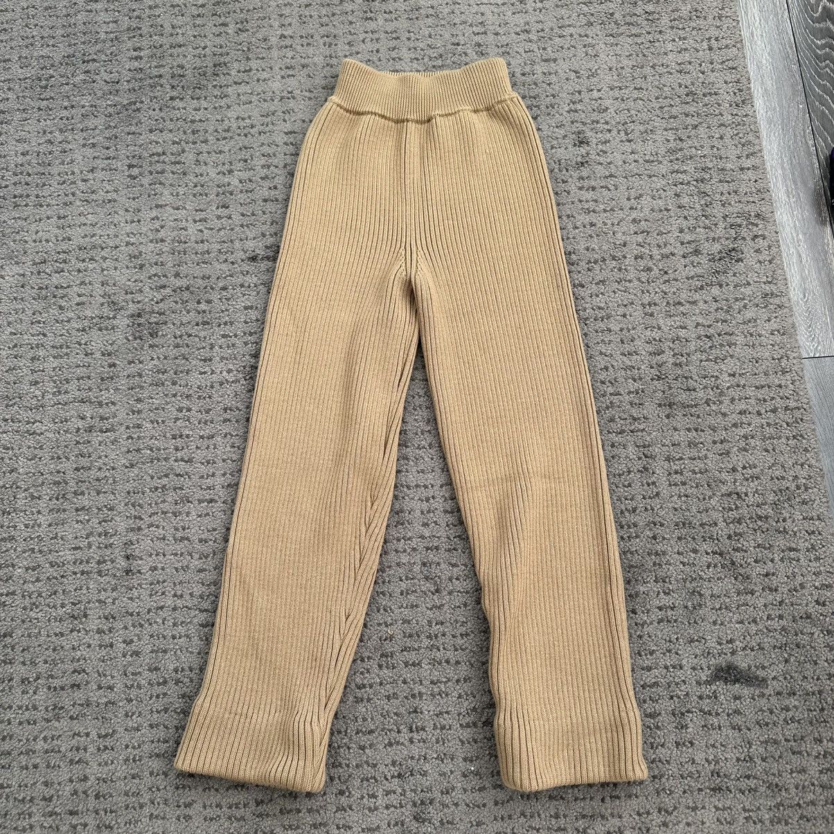 AMI Ami Paris Camel Merino wool straight knit pants Size US 28 / EU 44 - 1 Thumbnail