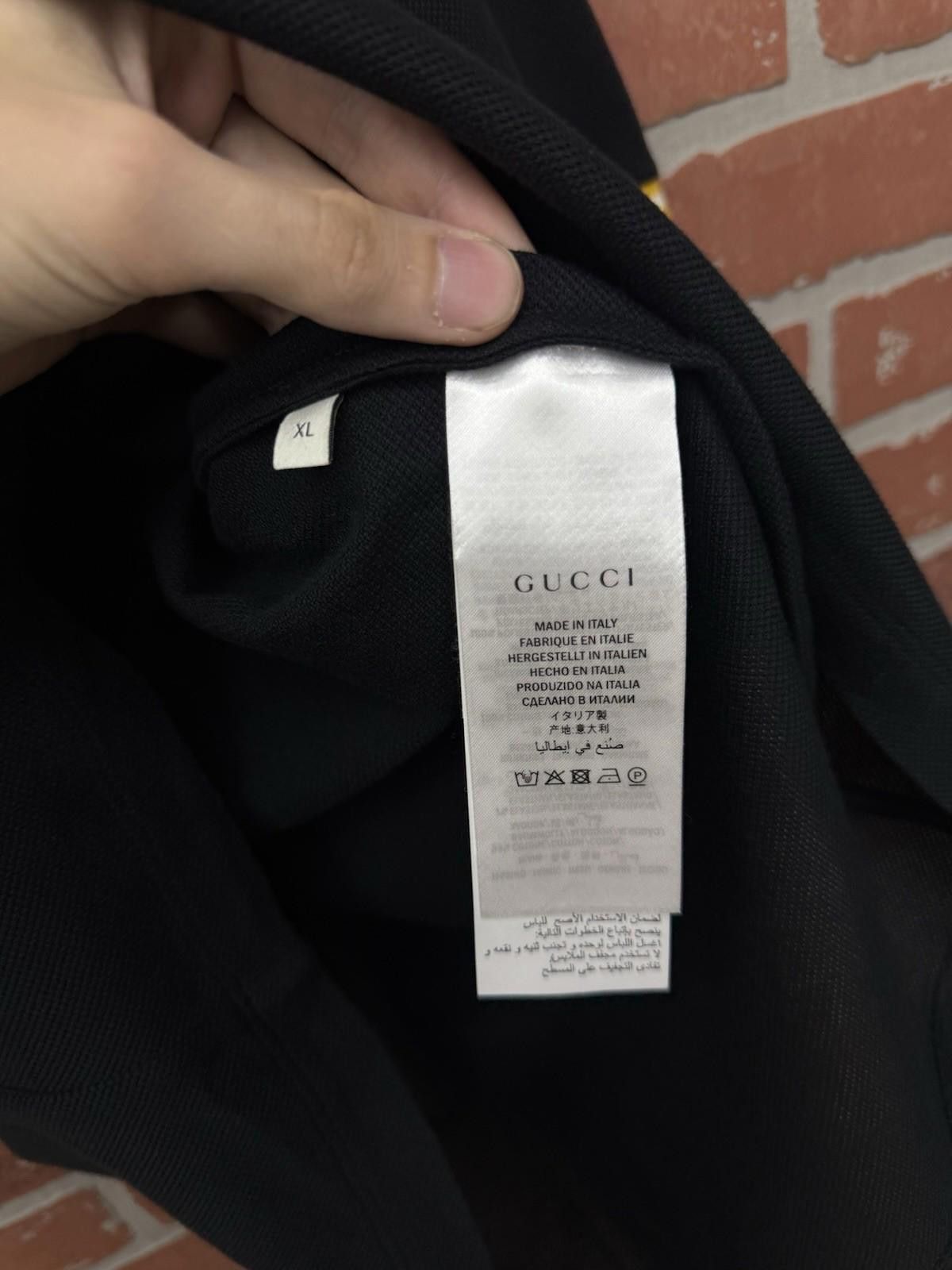 Gucci Gucci Polo T Shirt Black/Yellow Size XL $850 Retail Size US XL / EU 56 / 4 - 6 Thumbnail
