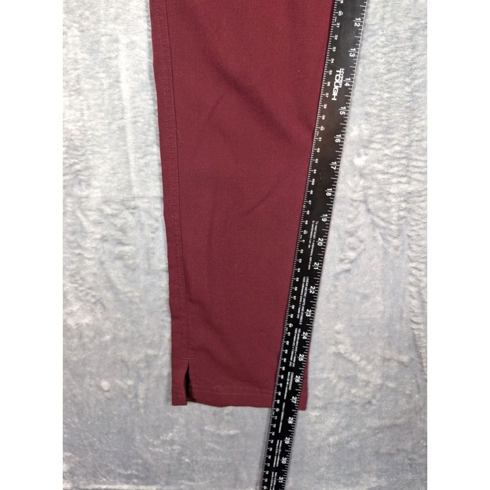 Vintage FIGS Women Yola Skinny Pants XXS Cranberry / Pink TW2000R Medical Scrub Solid Polyester Womens Size 24" / US 00 / IT 34 - 2 Thumbnail