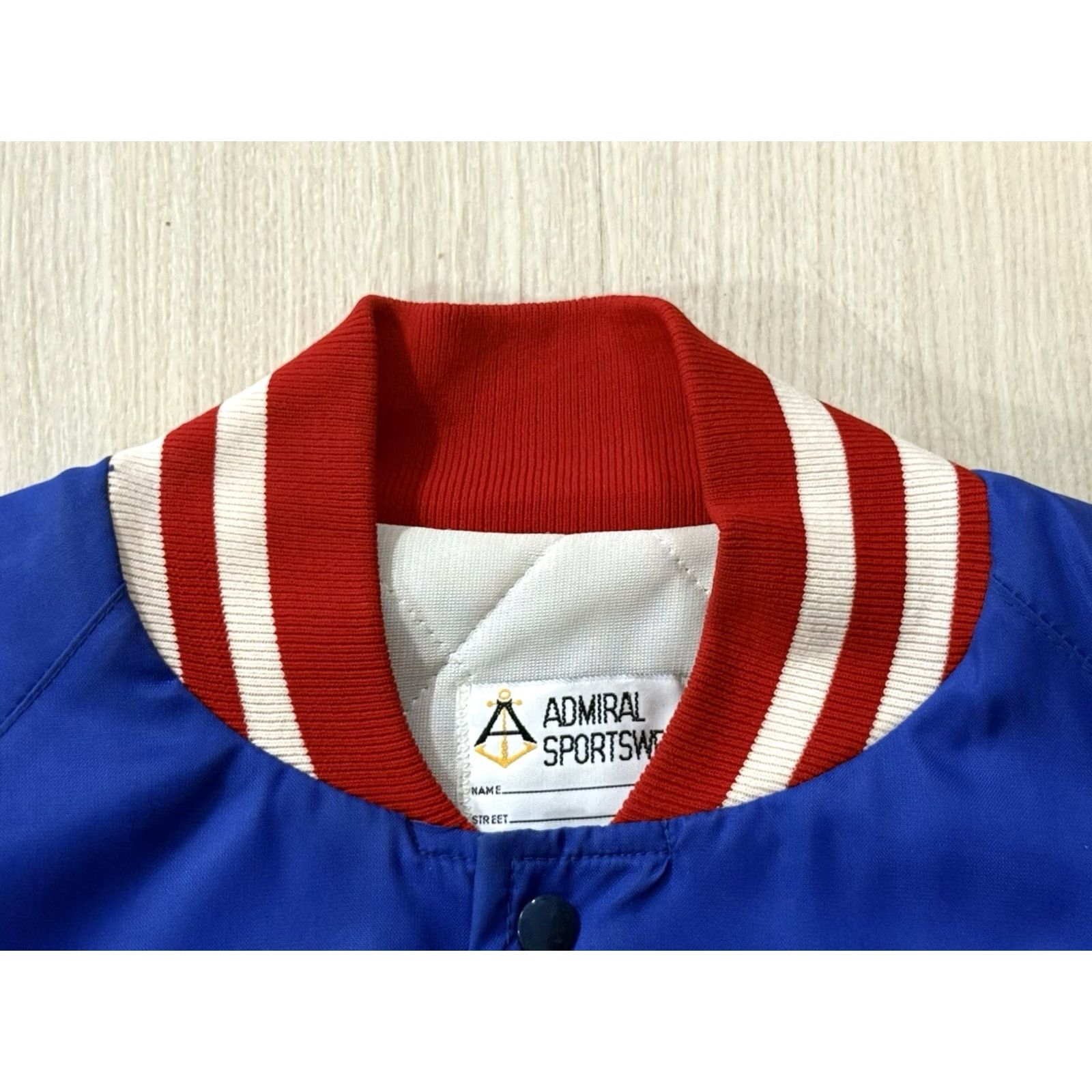 Drew VINTAGE Admiral Westlake Chaparrals Bomber Jacket L Blue Adults Unisex XS? Size US L / EU 52-54 / 3 - 5 Thumbnail