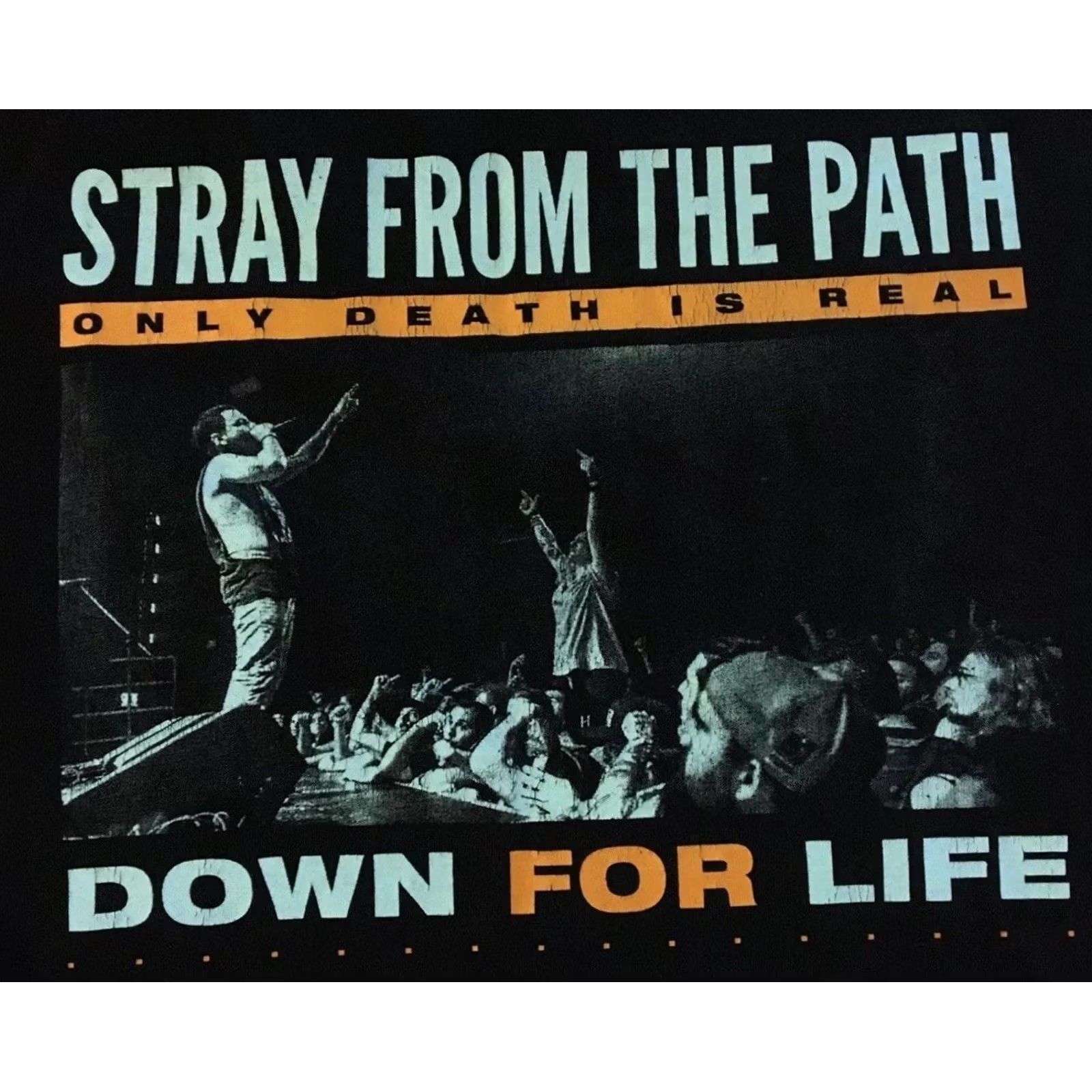 STRAYE Stray From The Path Faded Album Shirt S Hardcore Punk Grunge Rock Vtg Y2k XL Black | Only Death is Real | T-Shirt | Men Size US XL / EU 56 / 4 - 3 Thumbnail
