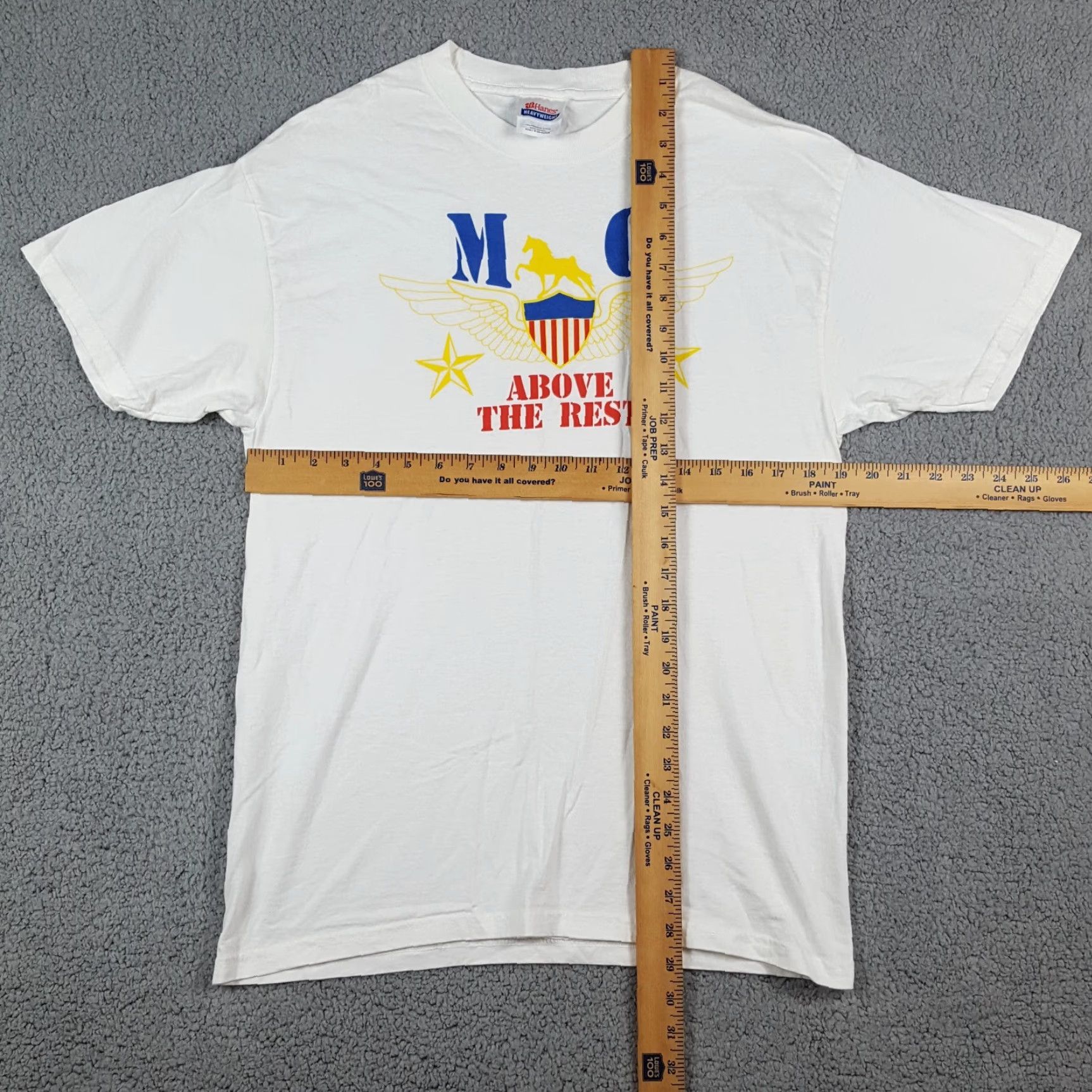 Hanes VINTAGE Hanes Men's T-Shirt 90s Cars Sports Car Retro Y2K Cotton Short Sleeve White M Size US M / EU 48-50 / 2 - 6 Thumbnail