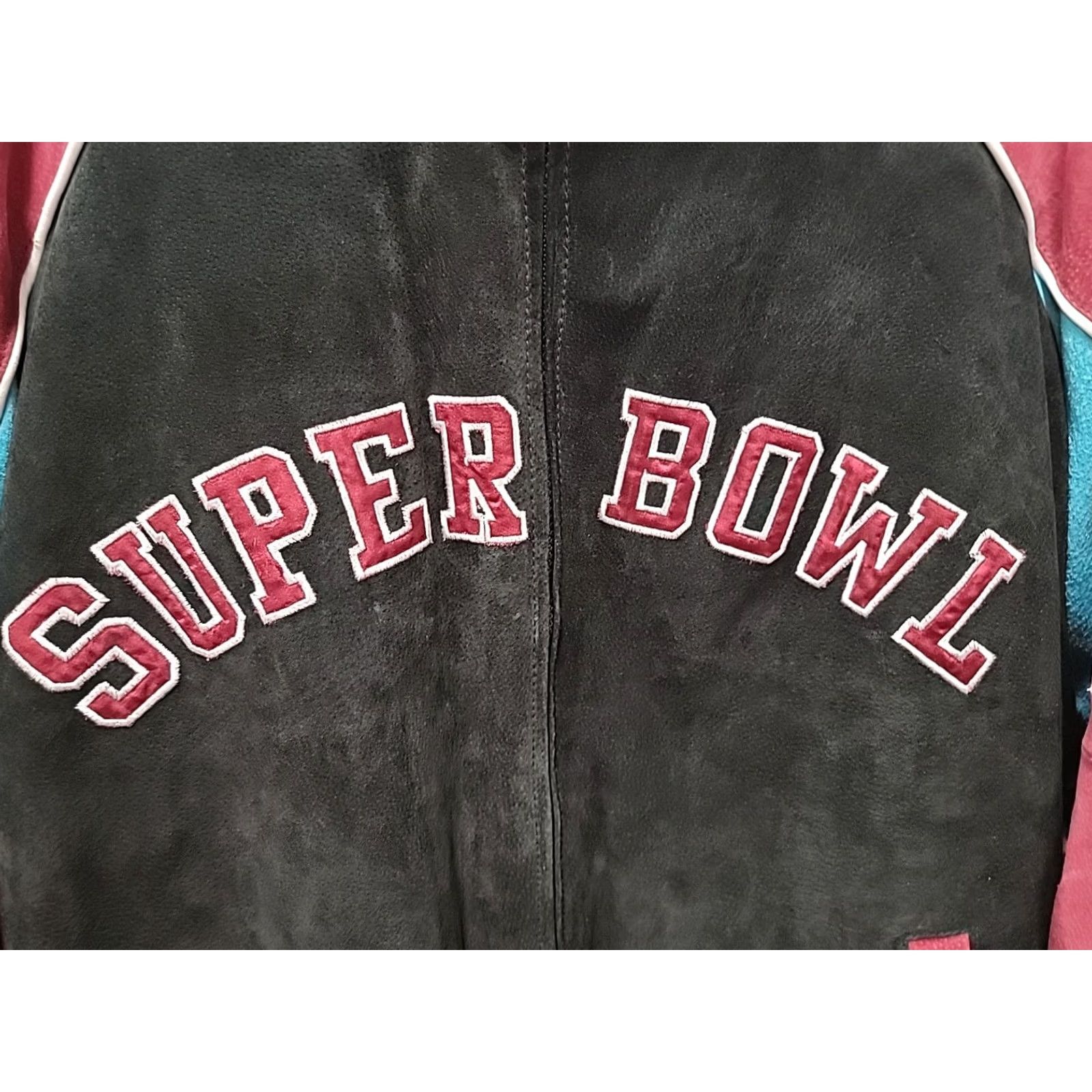 NFL GIII NFL SUPERBOWL XLI Spellout Leather Varsity Jacket Mens XL Size US XL / EU 56 / 4 - 2 Thumbnail