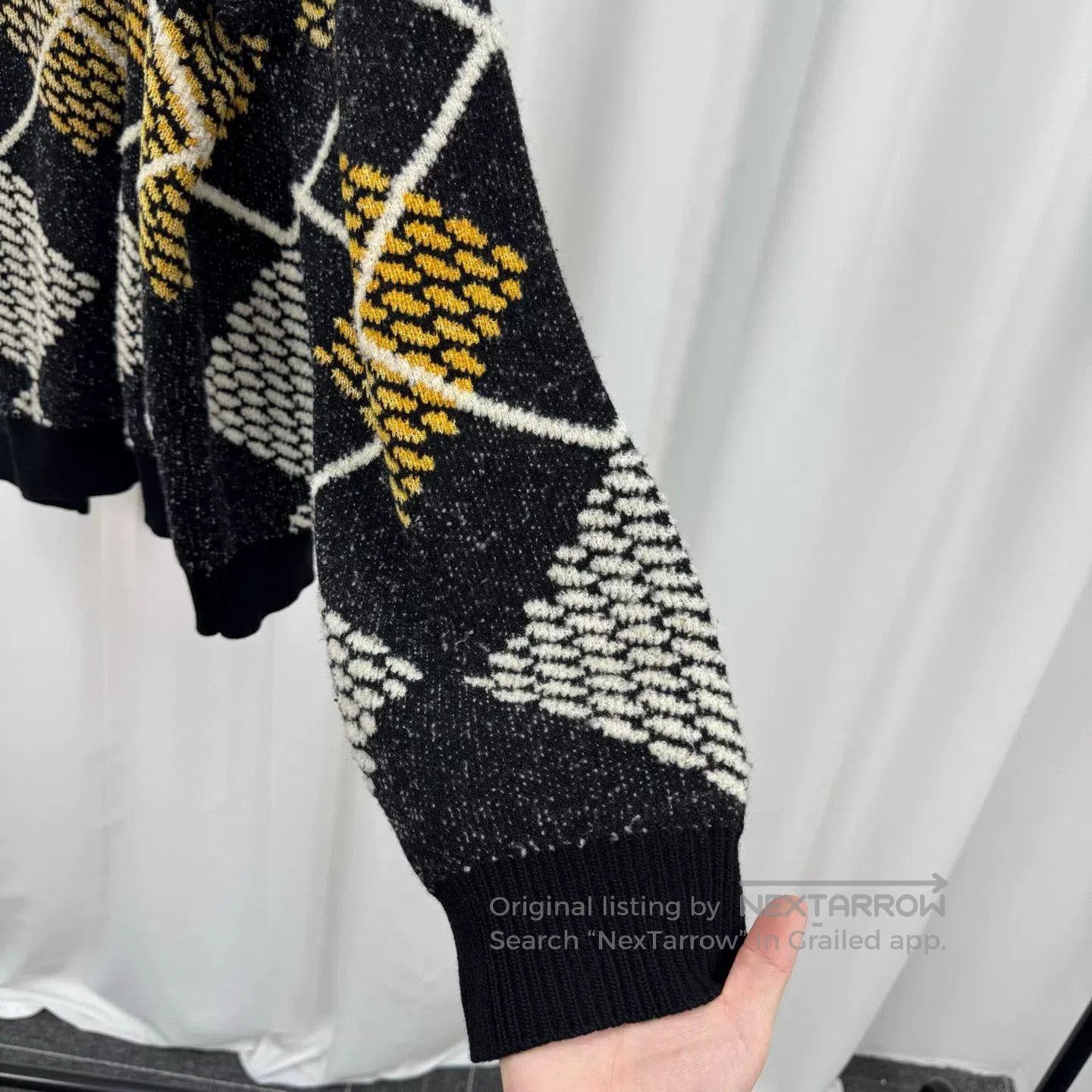Louis Vuitton louis vuitton argyle pattern wool sweater. Size XXL / US 16-18 / IT 52-54 - 4 Thumbnail