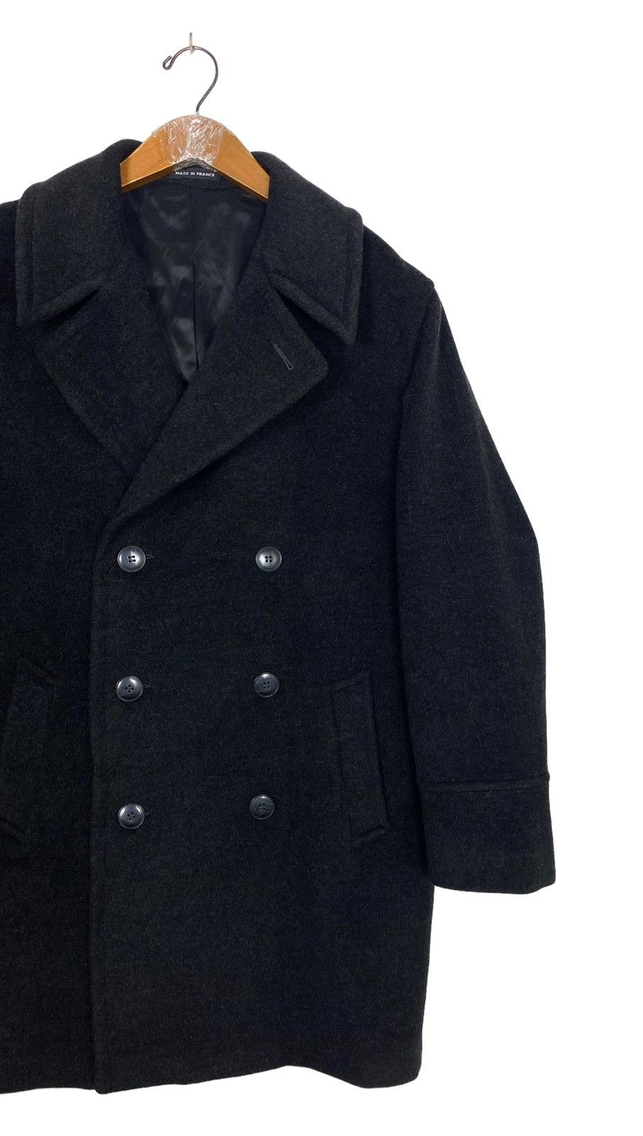 agnes b. Rare‼️ Vtg Agnes B Homme Double Breasted Wool Coat France Size US M / EU 48-50 / 2 - 4 Thumbnail