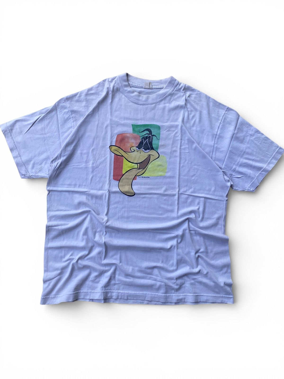 Warner Bros Vintage Daffy Duck Graphic Tee 1999 Warner Bros Looney Tunes Size US XL / EU 56 / 4 - 1 Thumbnail