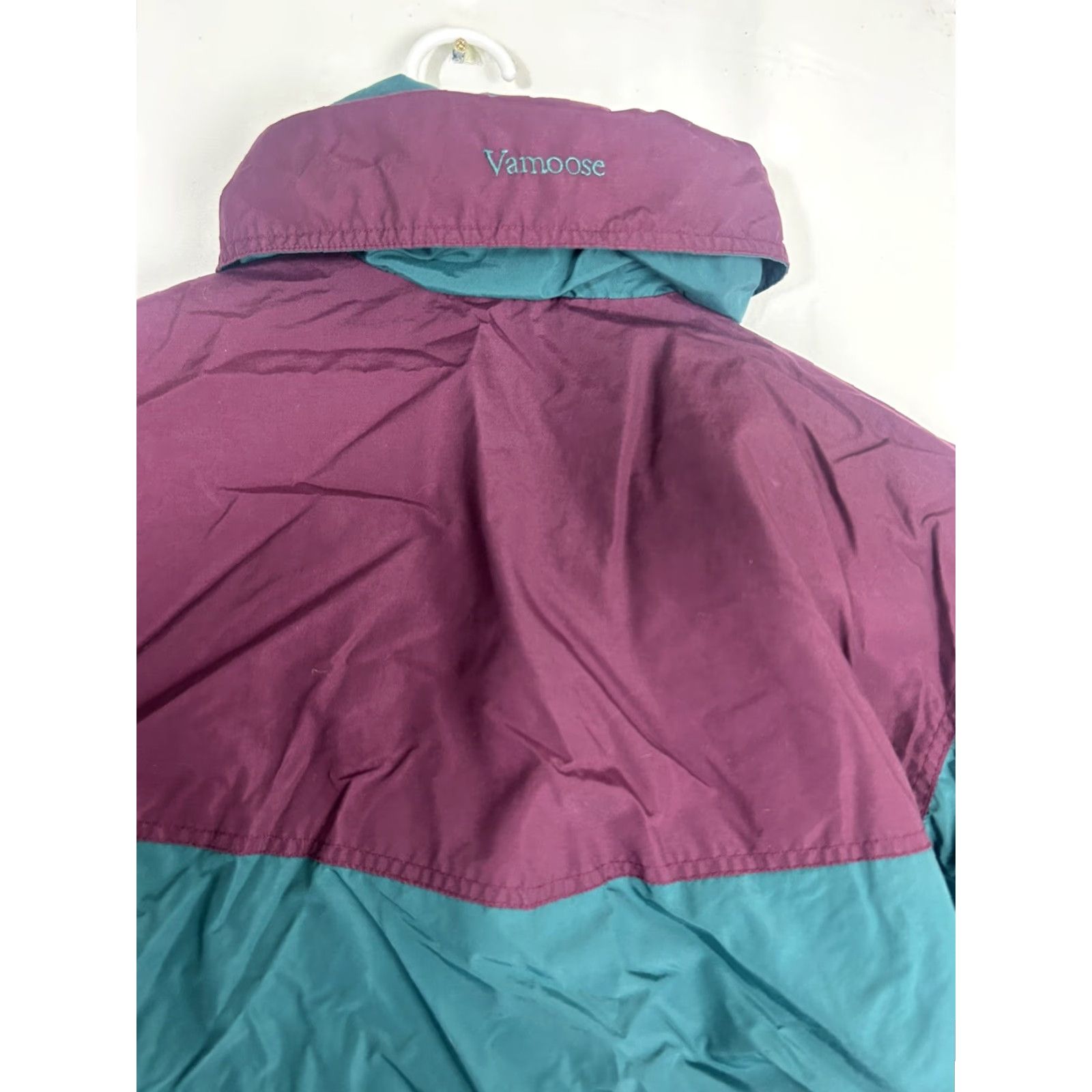 Vintage VINTAGE Columbia Jacket Women L Green Full Zip Hood Burgundy Long Sleeve | Basic Jacket Size L / US 10 / IT 46 - 6 Thumbnail