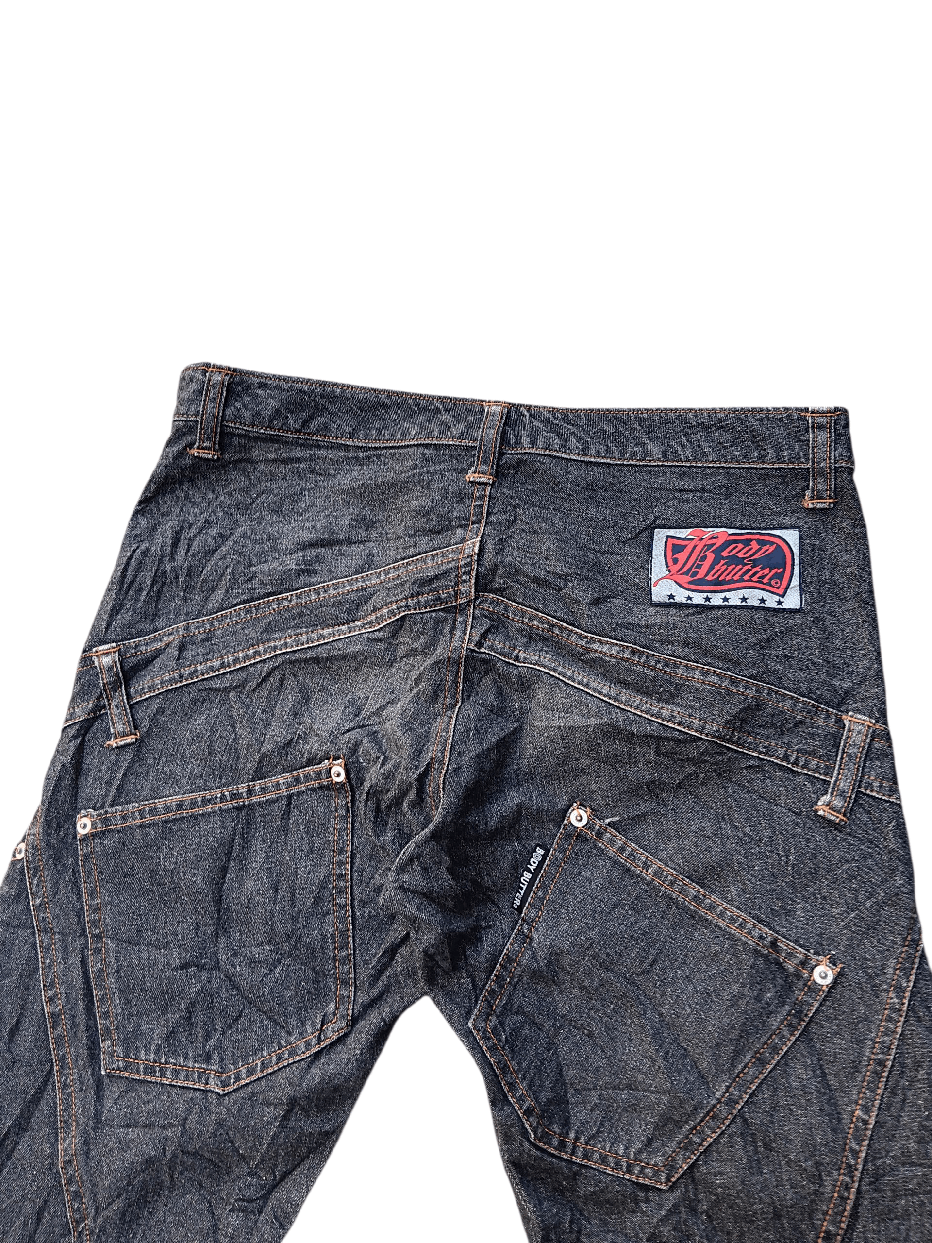 Japanese Brand Body butter rebuild denim flare bootcut Size US 31 - 9 Thumbnail