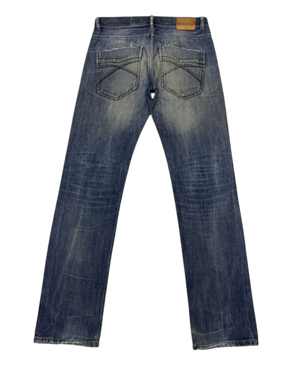 Desigual × Hysteric Glamour × If Six Was Nine 🔥DESIGUAL SLIM DISTRESSED DENIM JEANS ROCKSTAR DENIM Size US 31 - 8 Thumbnail