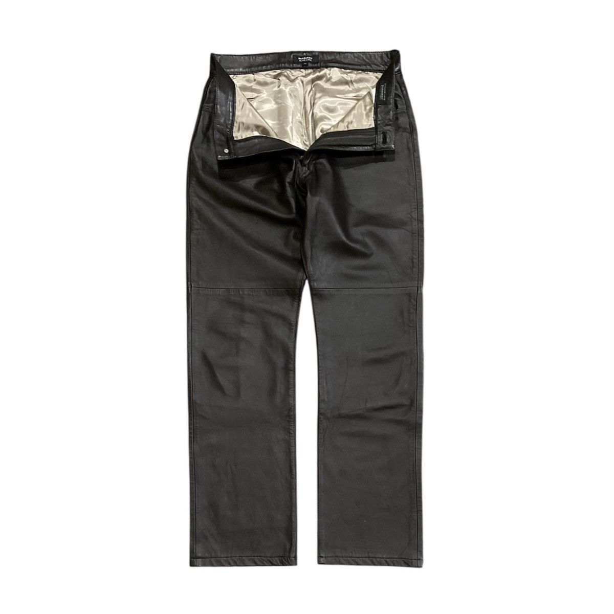 Burberry Burberry Black Label England Lamb Leather Pants Size US 31 - 3 Thumbnail