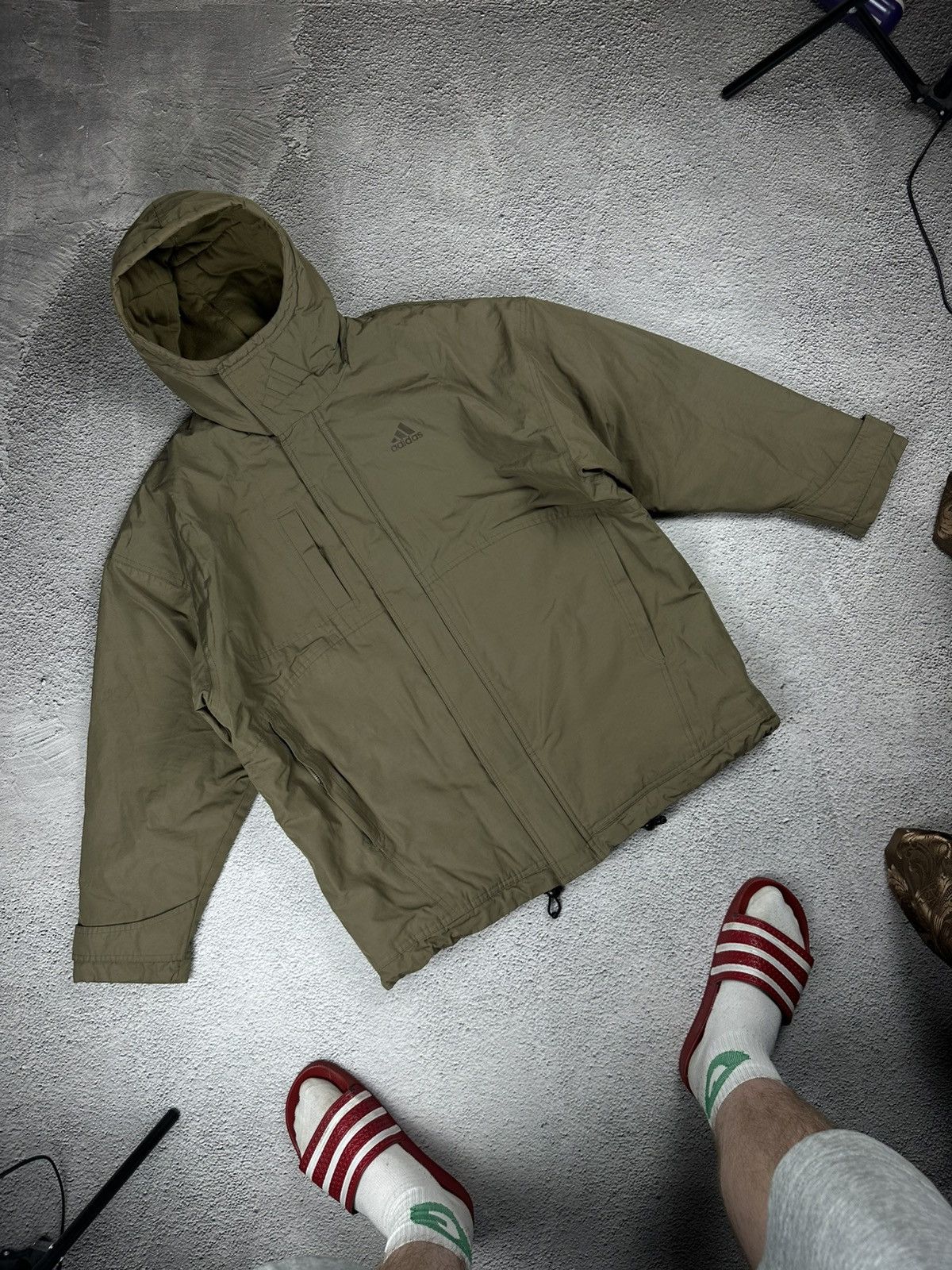 Adidas Vintage Adidas Nylon Jacket Corduroy Nylon Y2K 90s Rare Size US S / EU 44-46 / 1 - 1 Thumbnail
