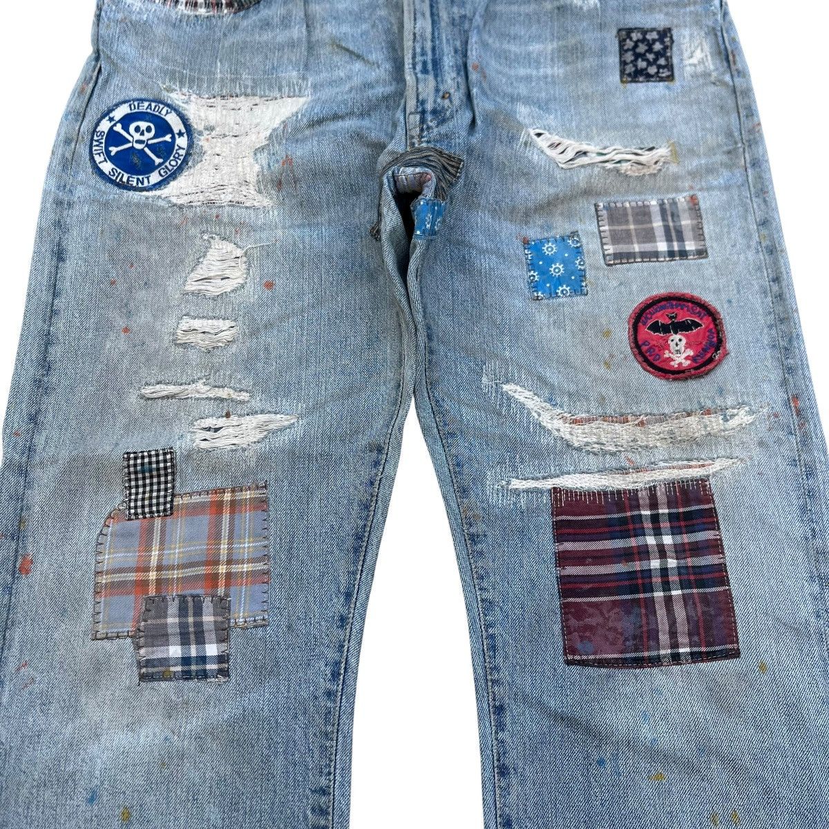 Levi's Vintage Clothing Vtg Levi’s big E 505 Patch Work Selvedge Denim Size US 32 / EU 48 - 4 Thumbnail