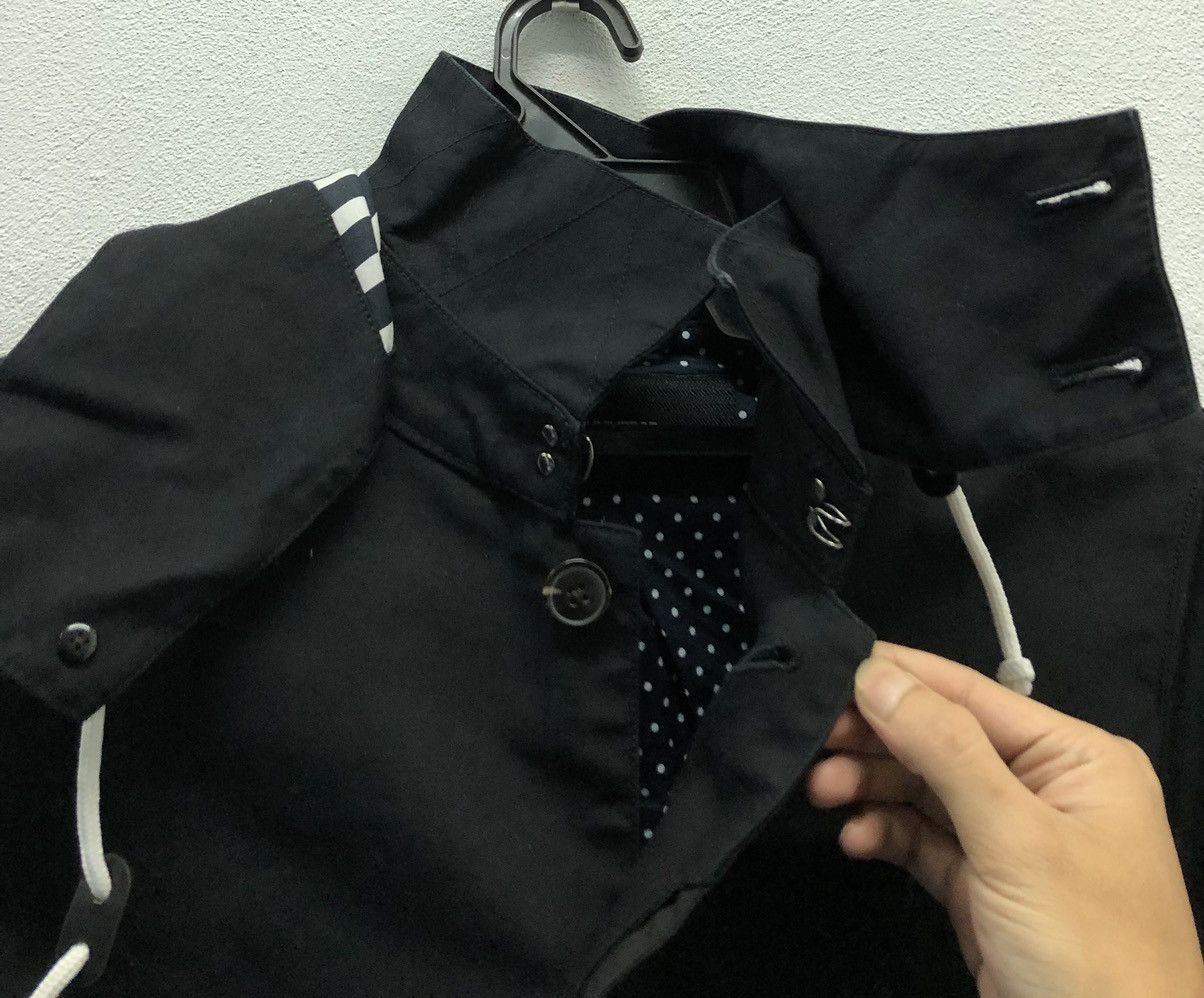 NANO universe × Vintage Nano Universe Tokyo Black Cotton Hooded Coat – Size S Size US S / EU 44-46 / 1 - 4 Thumbnail