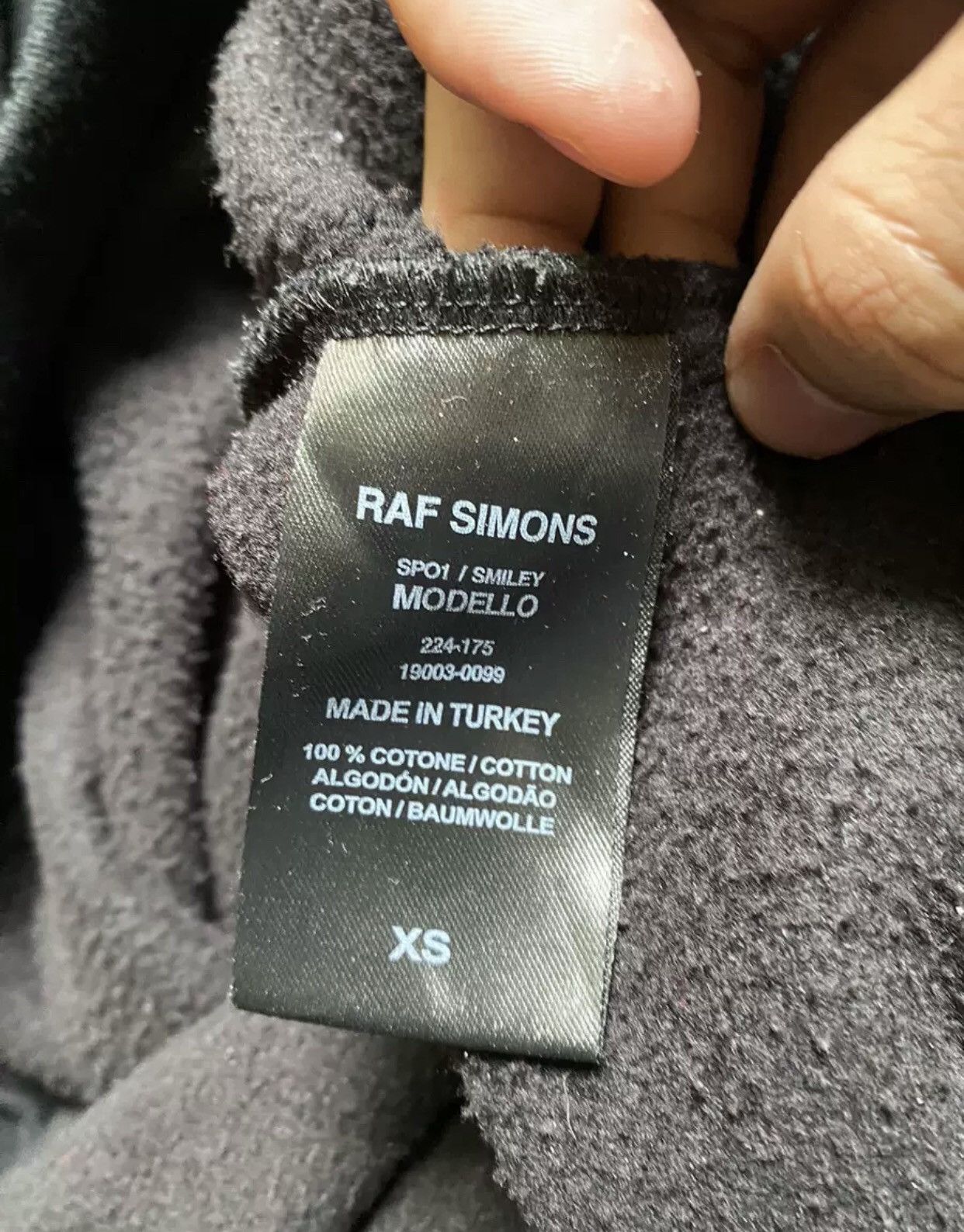 Raf Simons Raf Simons Smiley co-branded hooded sweatshirt 2412- Size US XS / EU 42 / 0 - 6 Thumbnail