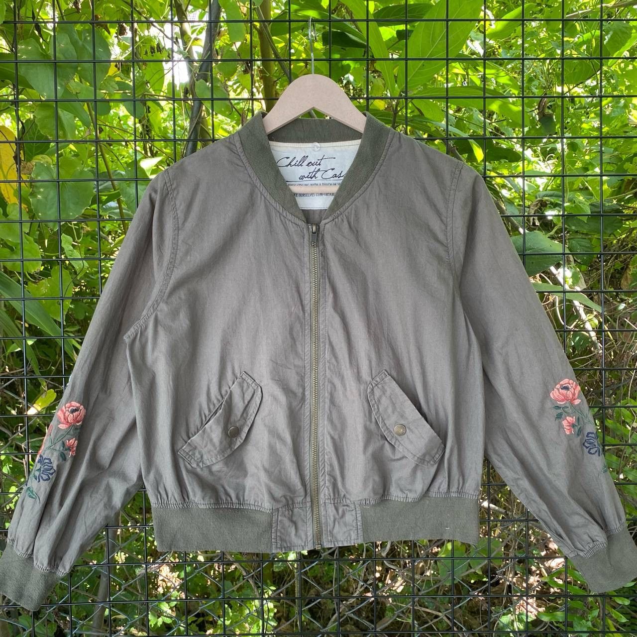 Japanese Brand Vintage Floral Motive Bomber Jacket Size M / US 6-8 / IT 42-44 - 2 Thumbnail