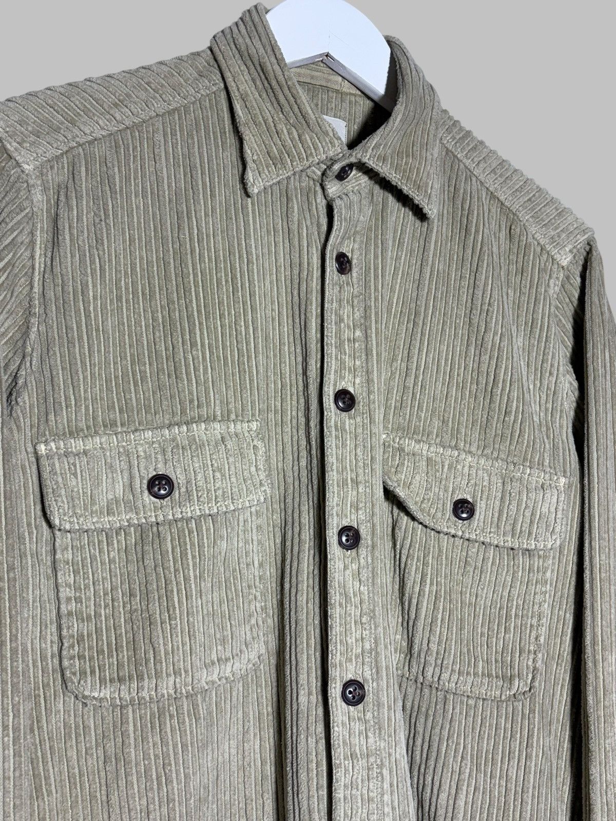 Tintoria Mattei Tintoria Mattei 954 Long Sleeve Corduroy Shirt Luxury Size US M / EU 48-50 / 2 - 3 Thumbnail