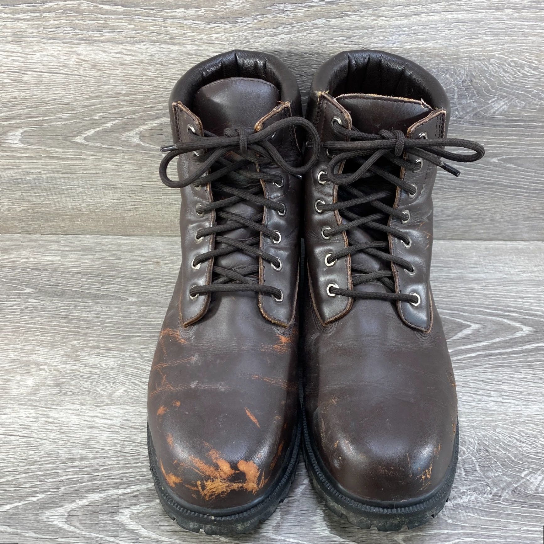 John Deere John Deere Boots Mens 13 M Brown Leather Steel Toe Lace Up Work Combat Boot Shirt Boots Mens 13 M Brown Leather Steel Toe Work/Combat Boots Mens Size US 13 / EU 46 - 3 Thumbnail