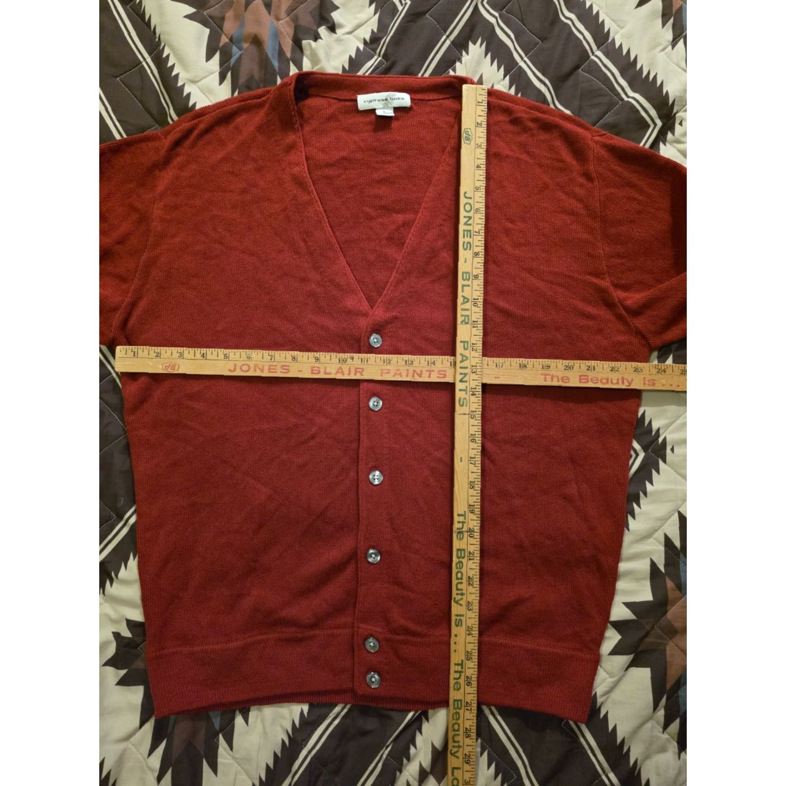 Vintage VINTAGE Cypress Links Cardigan Sweater Red Men's Size L Knit Cardigan 90s Dad Preppy Vintage Mens Size US L / EU 52-54 / 3 - 7 Thumbnail