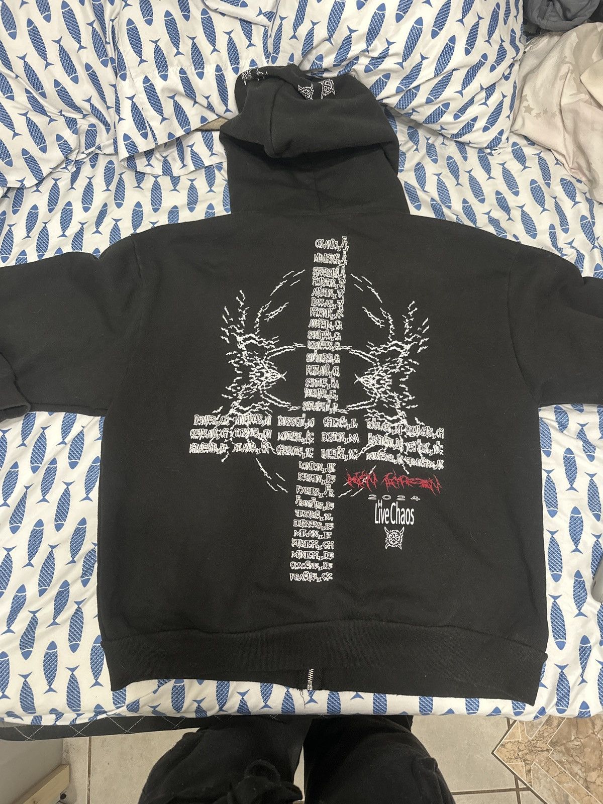 Ken Carson Ken Carson AGC Tour Gorecore Zip Up Hoodie Size US L / EU 52-54 / 3 - 8 Thumbnail