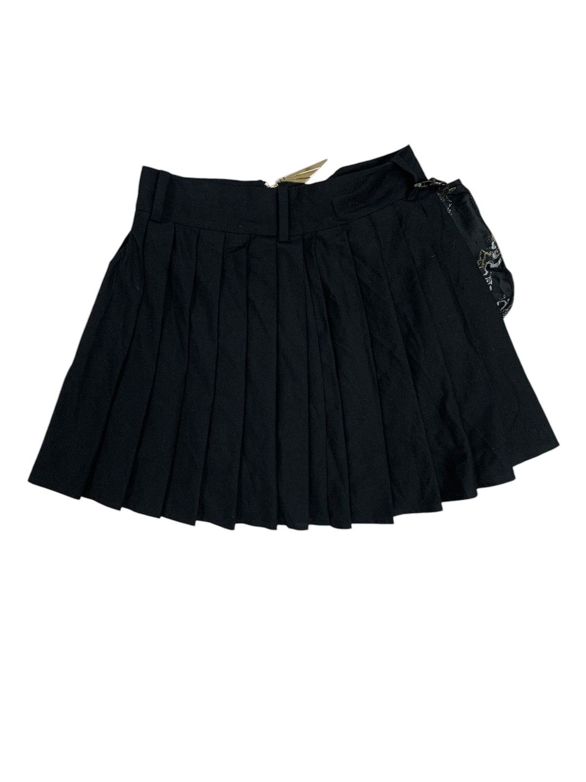 Japanese Brand Asymmetric mode center zip-up pleated skirt Size 27" / US 4 / IT 40 - 3 Thumbnail