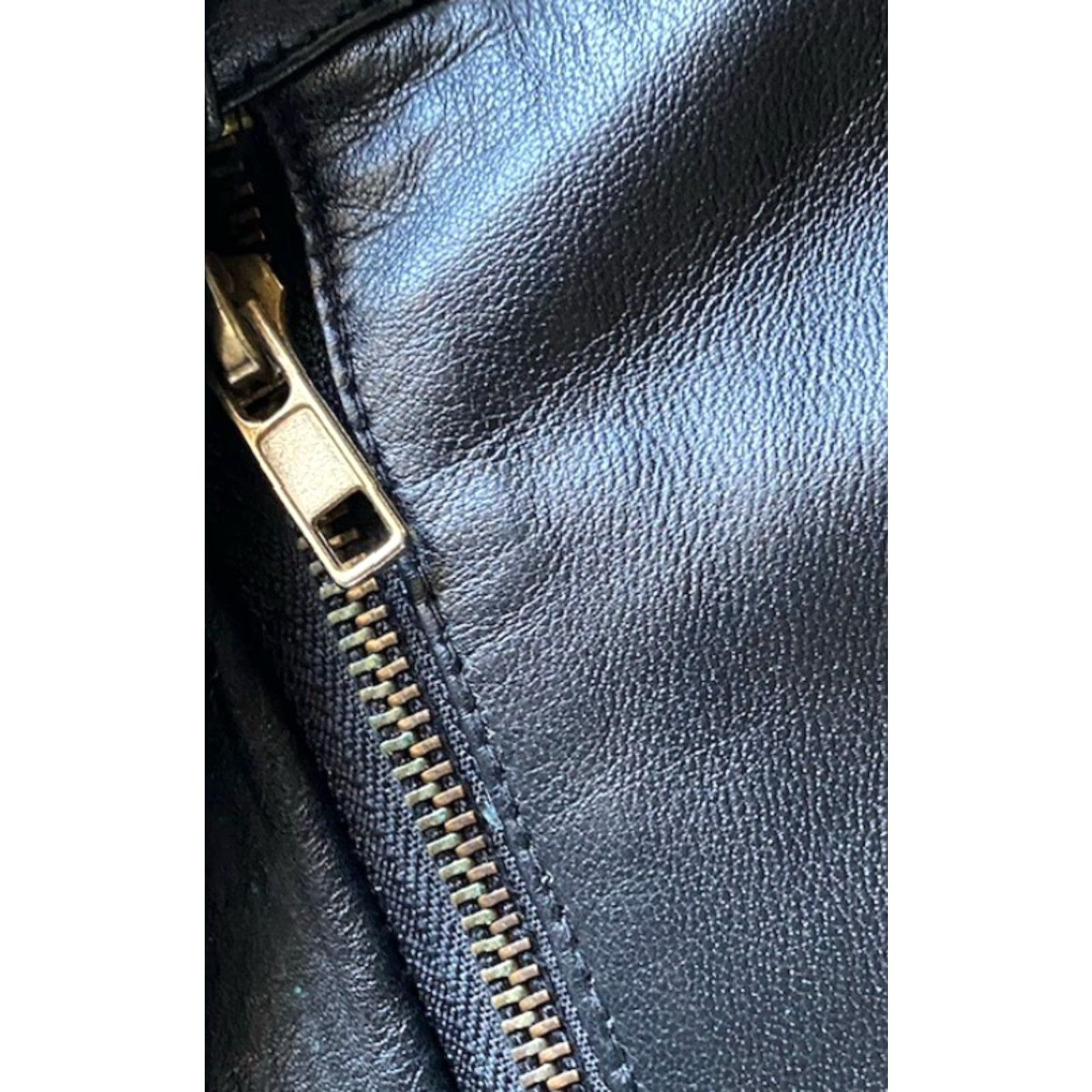 Vintage Jessica Taylor Leather Pants Black Women Size 12 Size 34" / US 12 / IT 48 - 6 Thumbnail