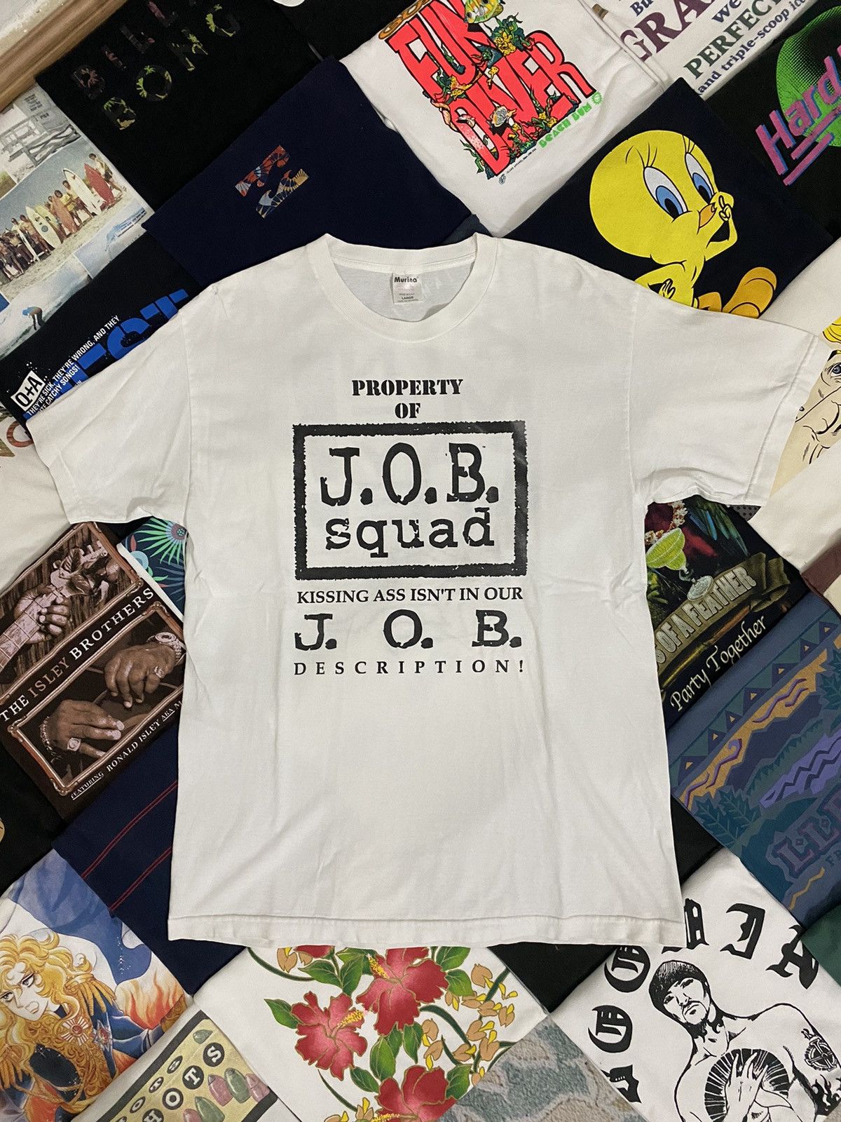 Rap Tees × Vintage × WWE JOB Squad Pin Me Pay Me Size US L / EU 52-54 / 3 - 1 Thumbnail