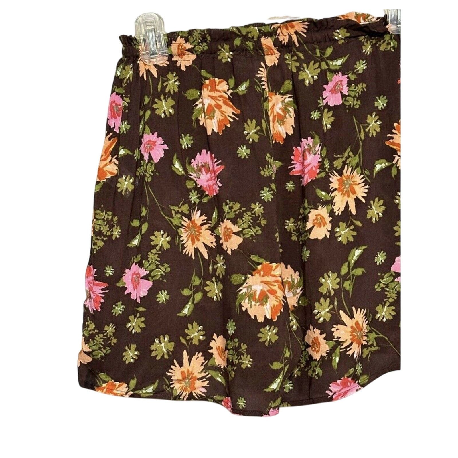 Other DR2 By Daniel Rainn Culottes Shorts Drawstring Floral L NWT Size 30" / US 8 / IT 44 - 4 Thumbnail