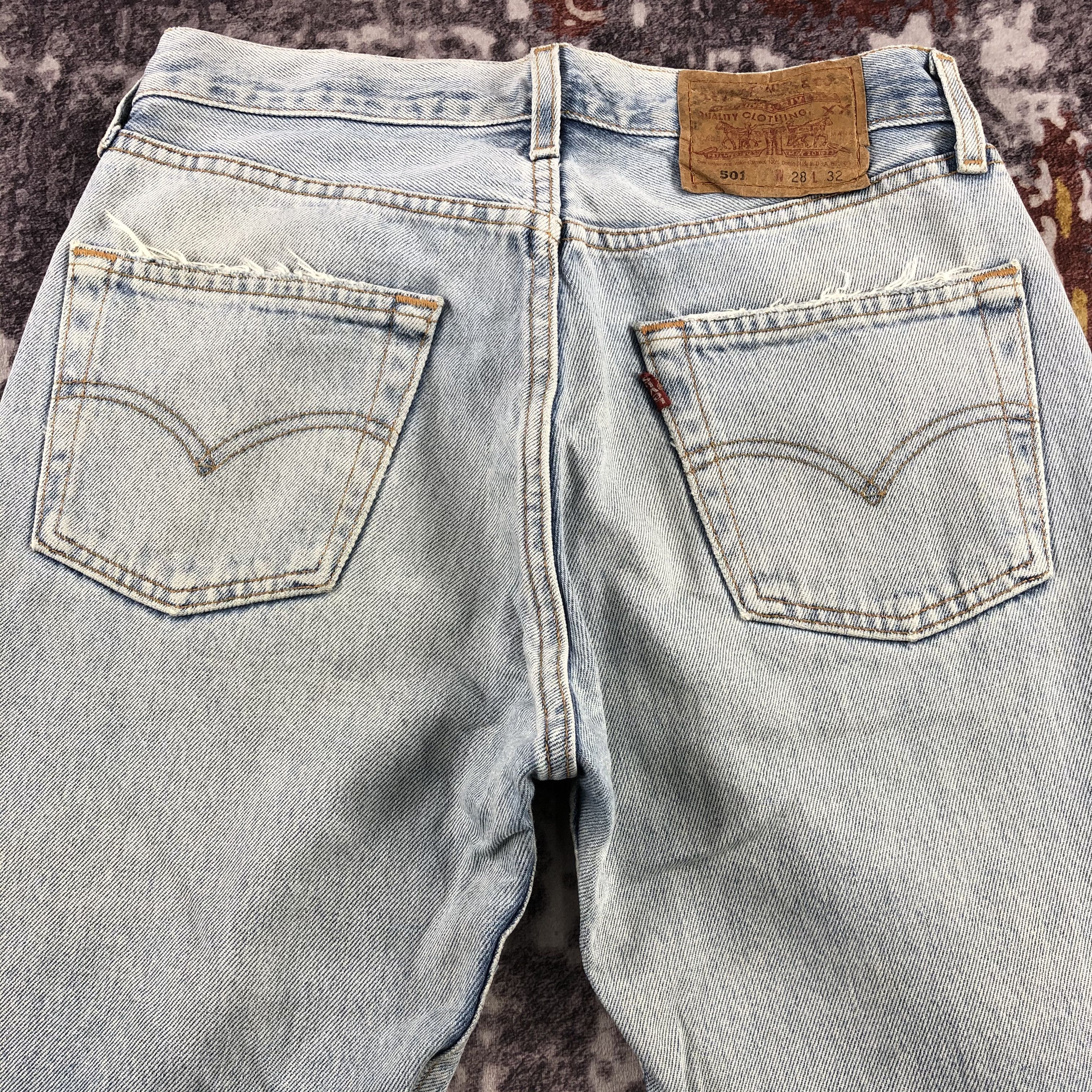 Levi's × Vintage Vintage 90s Light Wash Levis 501 Jeans-JM2832 Size US 29 - 5 Thumbnail