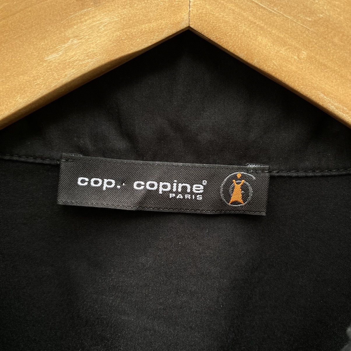Cop Copine COP. COPINE Black Zip-Collar Blouse Size XS / US 0-2 / IT 36-38 - 3 Thumbnail