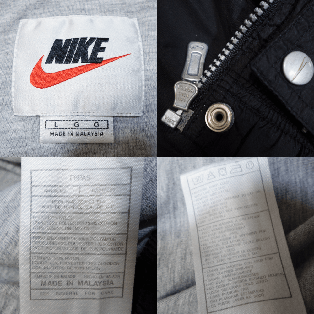 Nike 90S Swoosh Logo Nylon Bomber Size US L / EU 52-54 / 3 - 8 Thumbnail